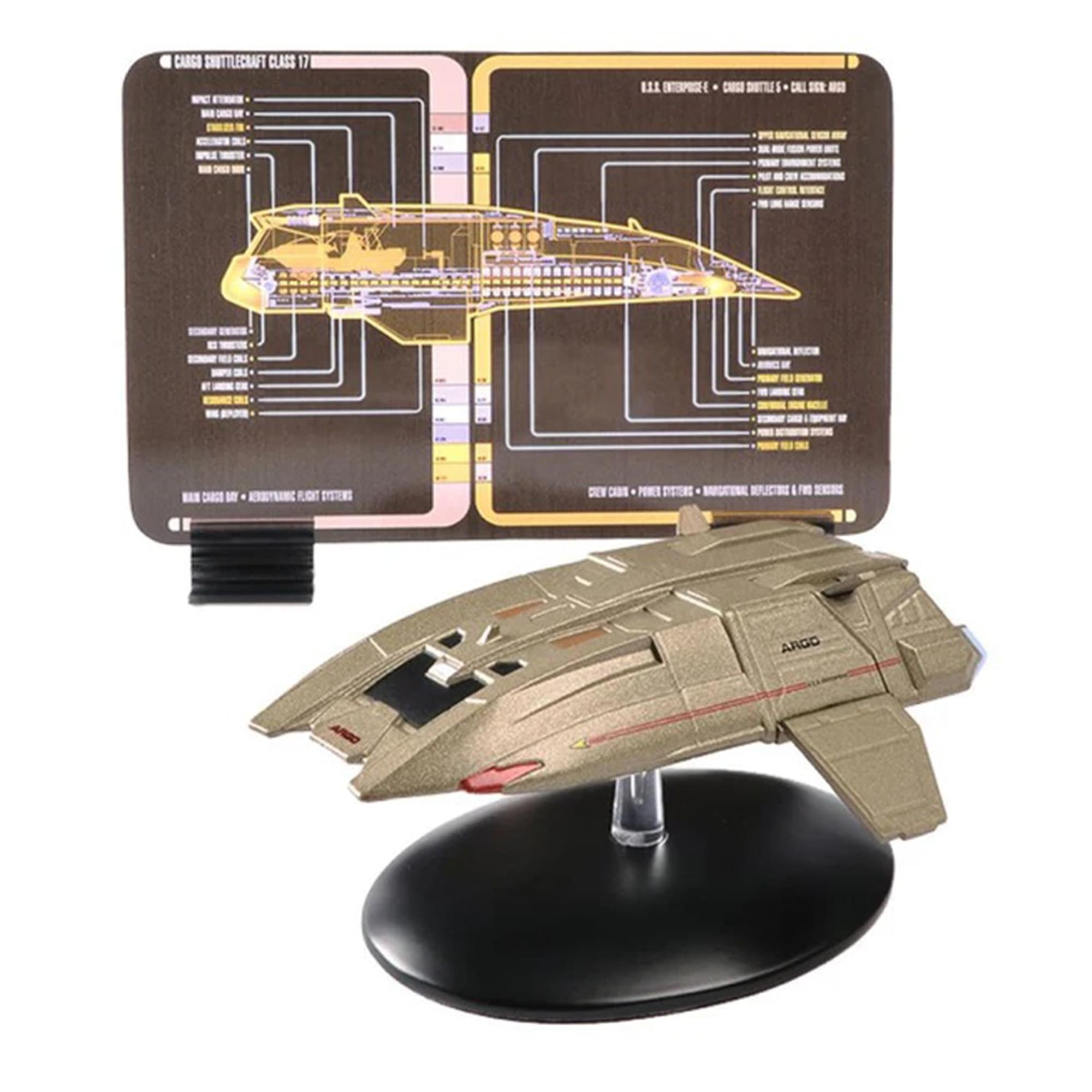 Eaglemoss Star Trek Shuttlecraft Replica Set 3 Travel Pod, Type-11 Argo, Workbee