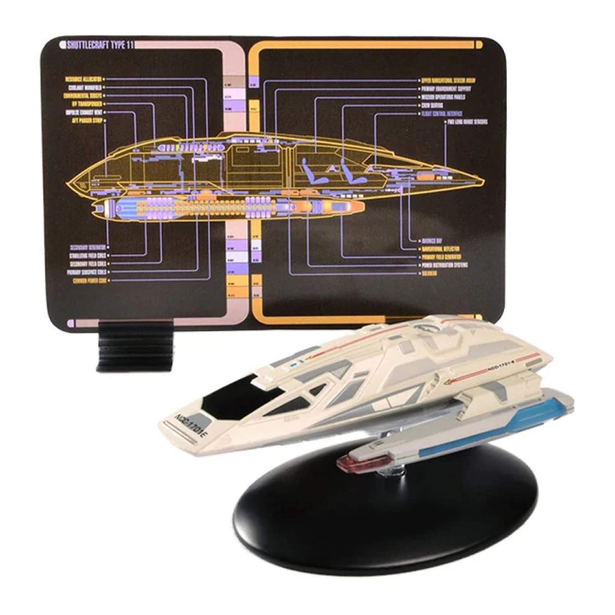 Eaglemoss Star Trek Shuttlecraft Replica Set 3 Travel Pod, Type-11 Argo, Workbee