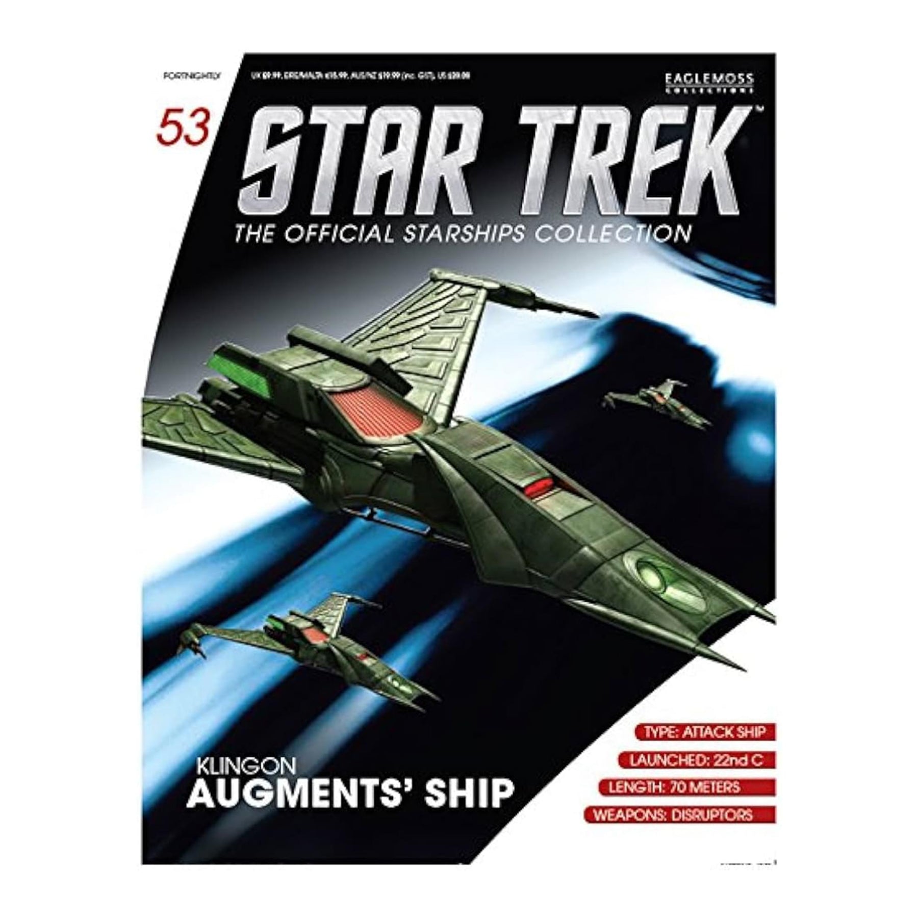 Eaglemoss Star Trek Starships Klingon Augment Ship Magazine Brand New