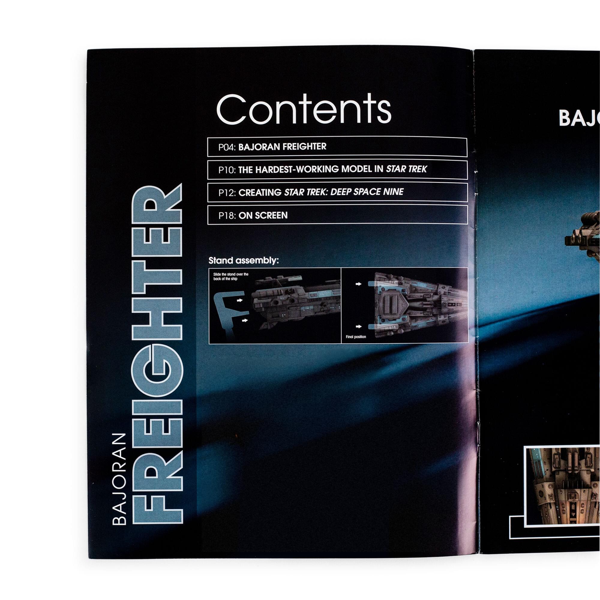 Eaglemoss Star Trek Starships Bajoran Freighter Magazine