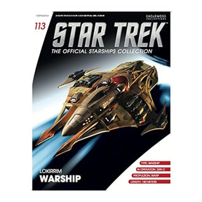Eaglemoss Star Trek Starships Lokirrim Fighter Magazine Brand New
