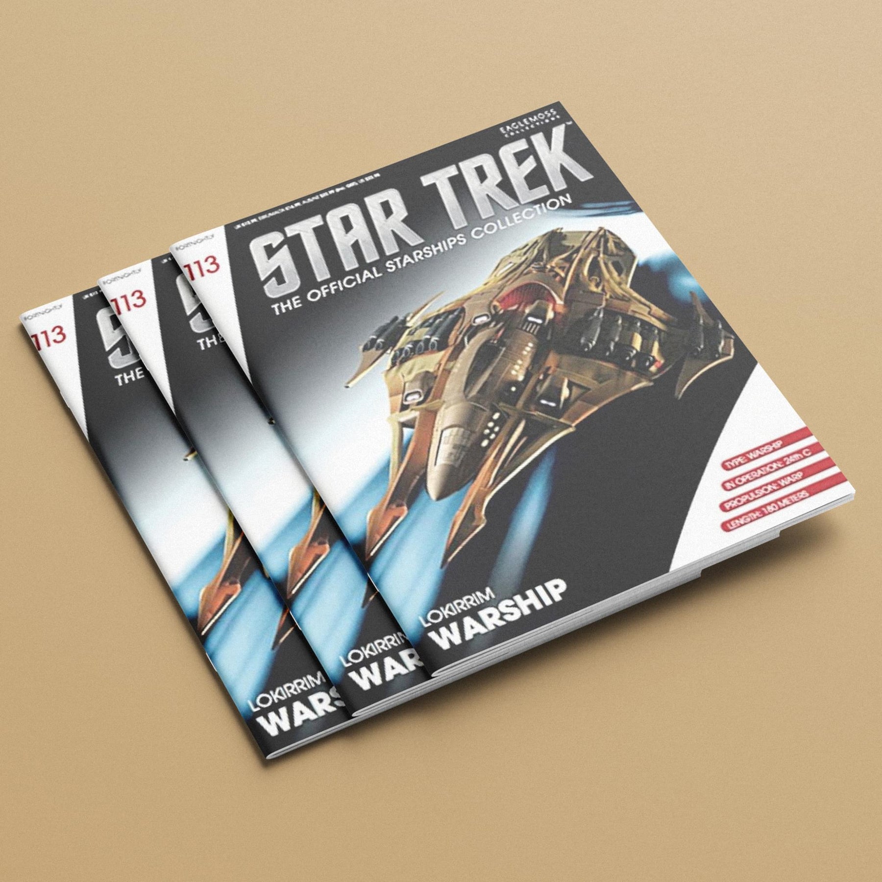 Eaglemoss Star Trek Starships Lokirrim Fighter Magazine