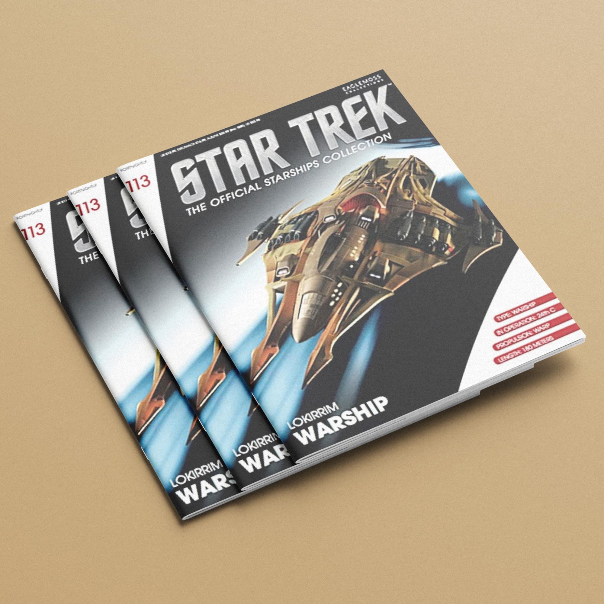 Eaglemoss Star Trek Starships Lokirrim Fighter Magazine