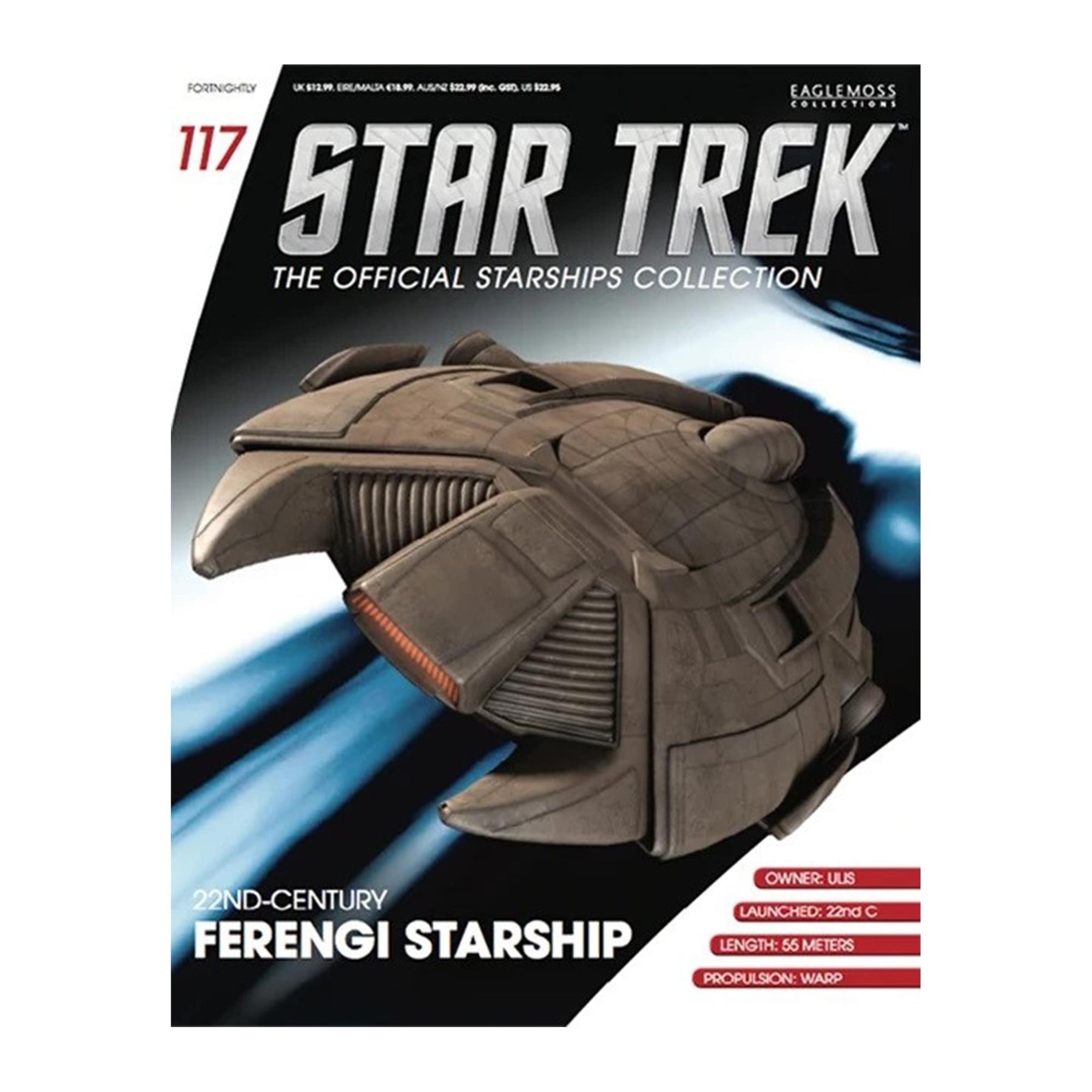 Eaglemoss Star Trek Starships 22nd Century Ferengi Ship Magazine Brand New