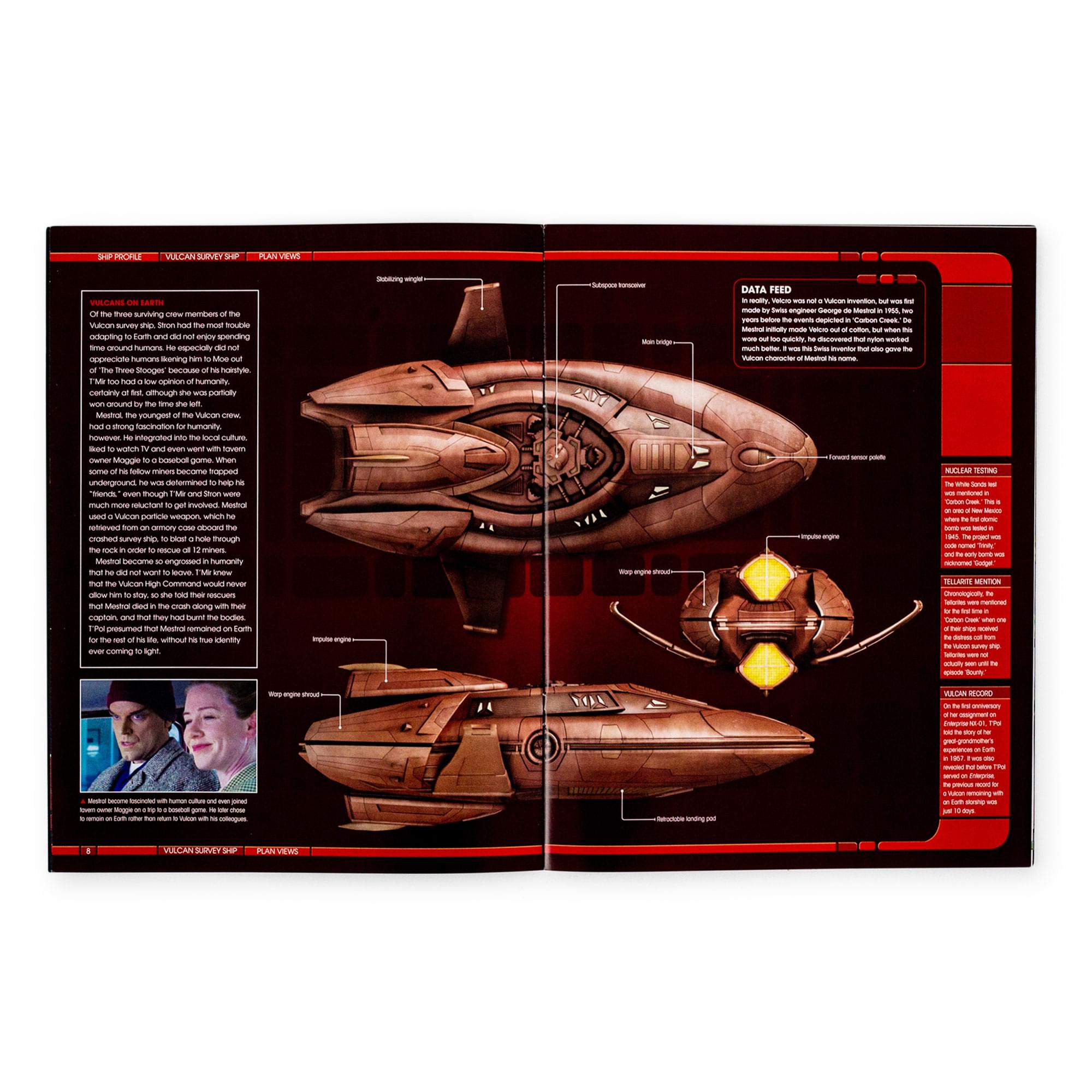 Eaglemoss Star Trek Starships Vulcan Survey Ship Magazine