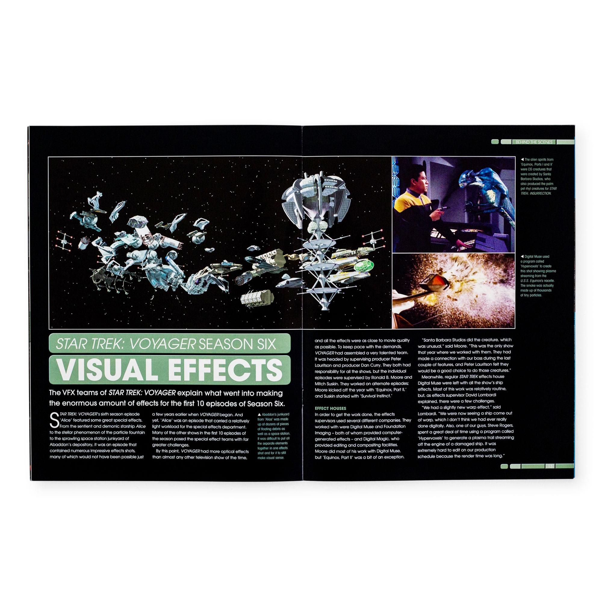 Eaglemoss Star Trek Starships Dalas Delta Flyer Magazine