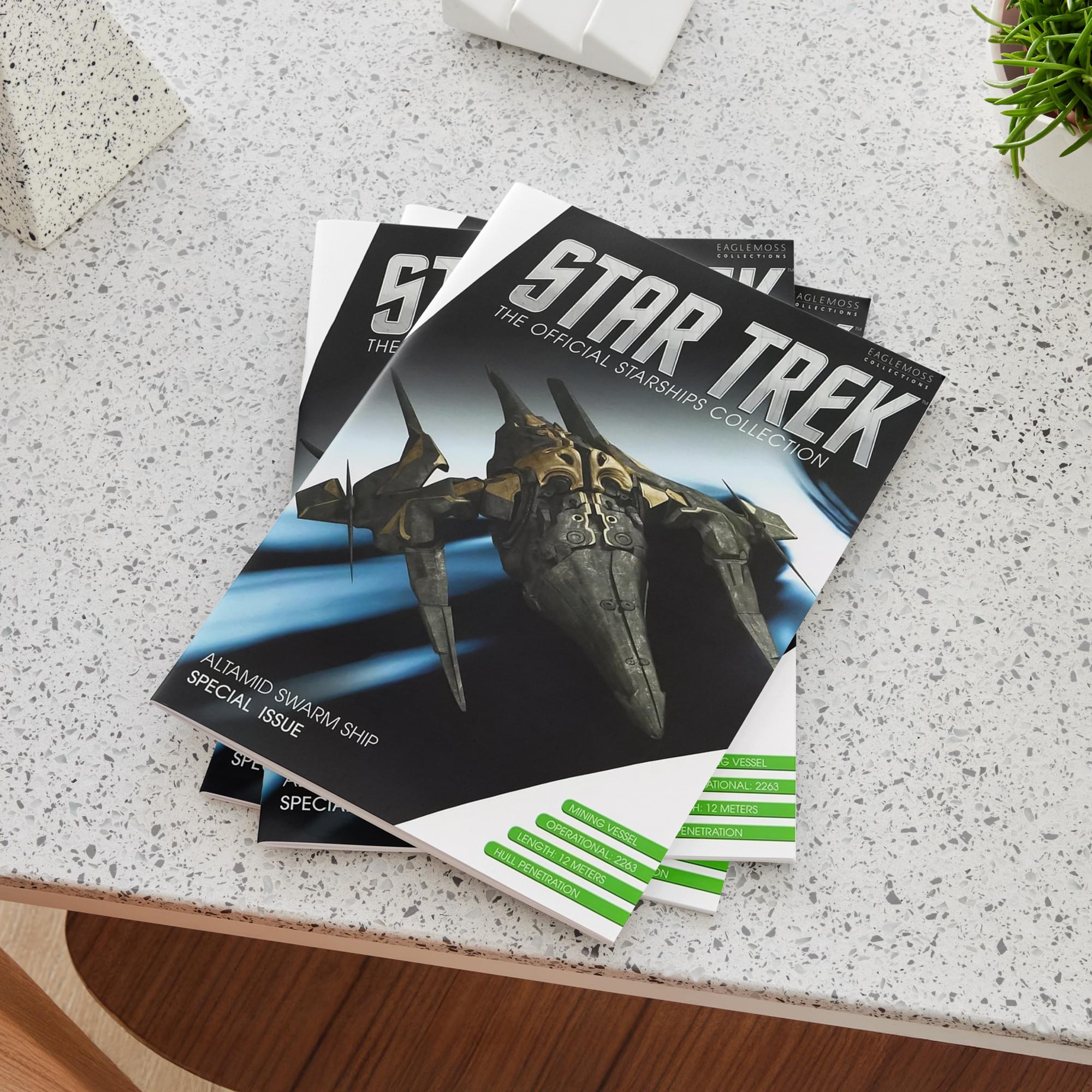 Eaglemoss Star Trek Starships Altamid Swarm Ship Magazine