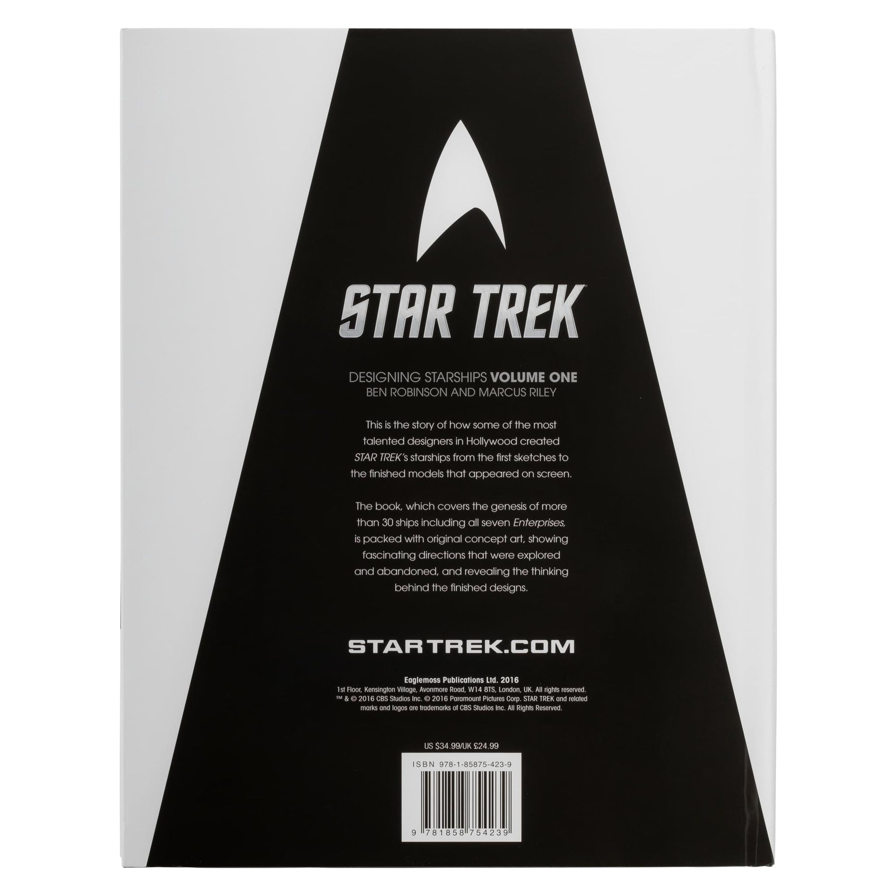 Star Trek Designing Starships Volume One Hardcover Book