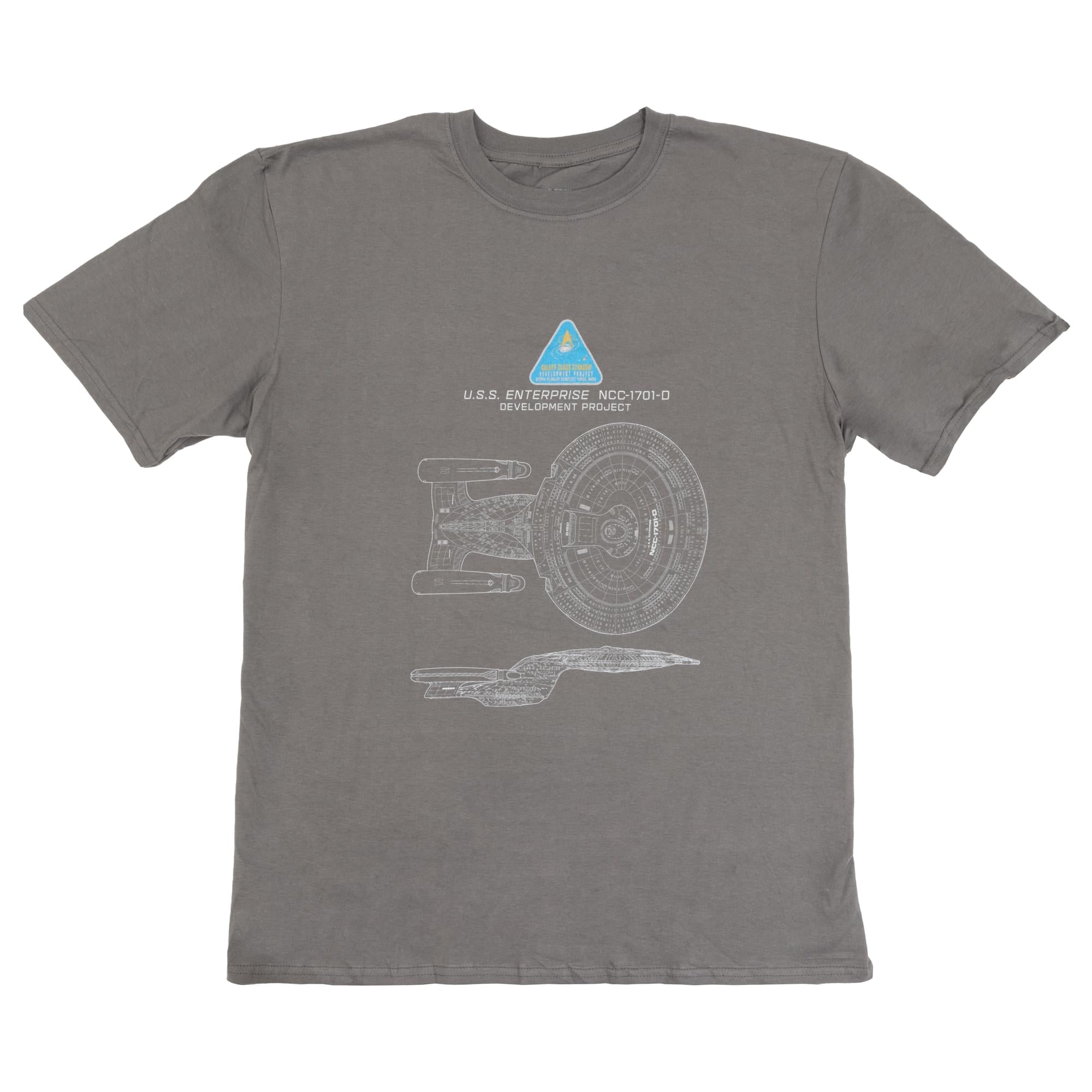 Star Trek USS Enterprise NCC-1701-D Grey T-Shirt