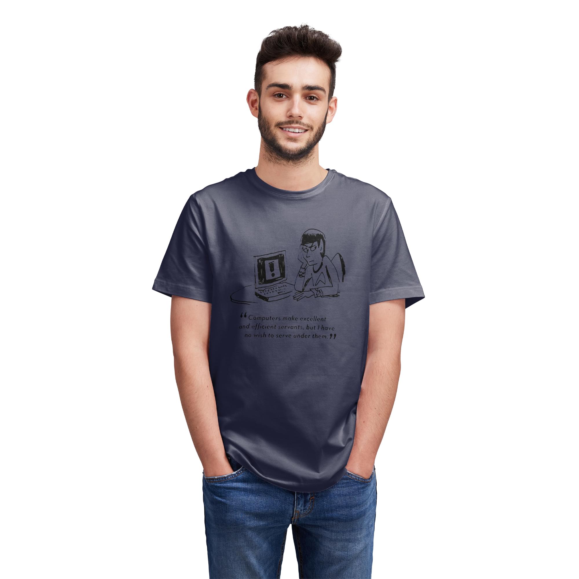Eaglemoss Star Trek "Computers" Indigo T-Shirt