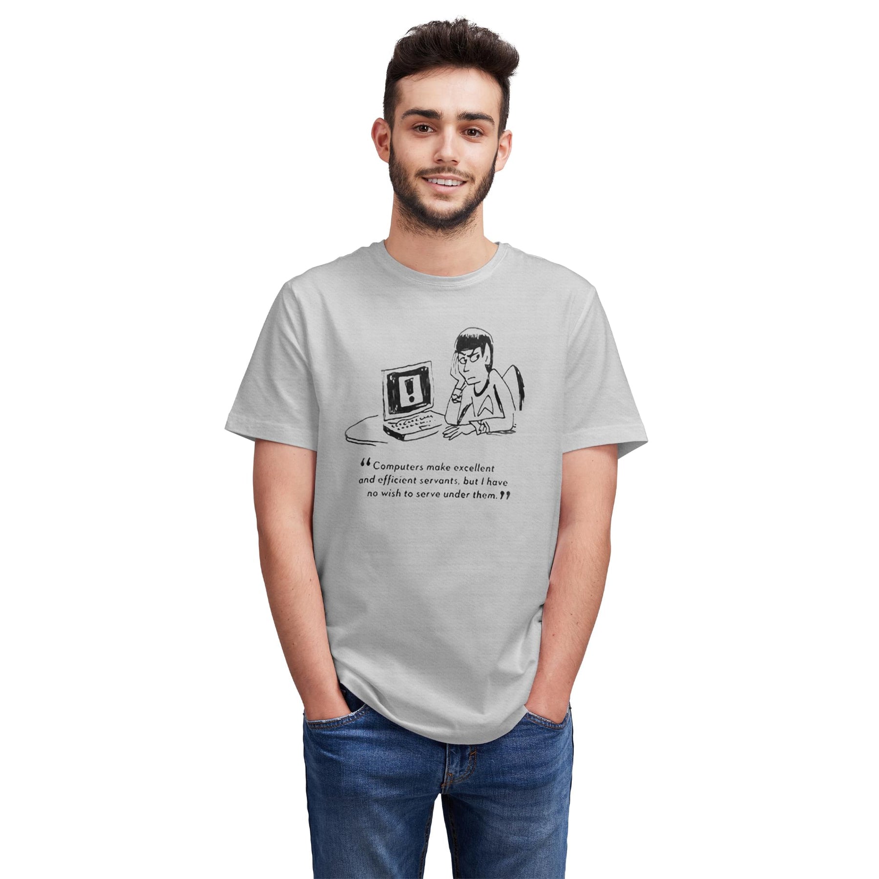 Eaglemoss Star Trek "Computers" White T-Shirt