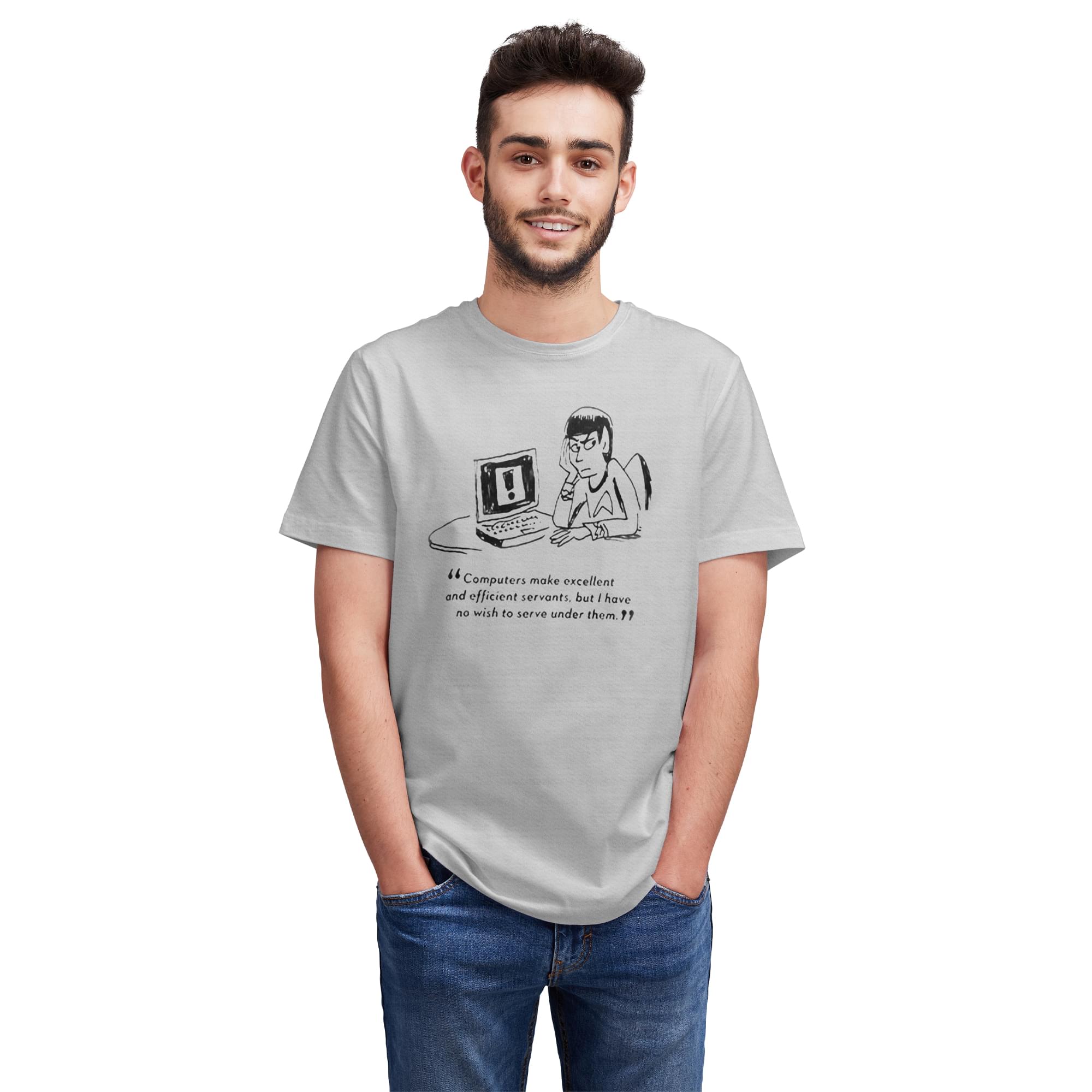 Eaglemoss Star Trek "Computers" White T-Shirt