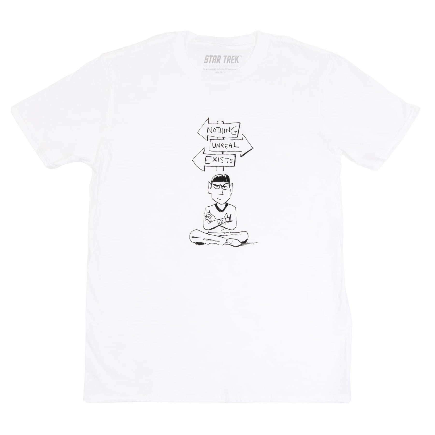Star Trek Spock "Nothing Unreal Exists" White T-Shirt