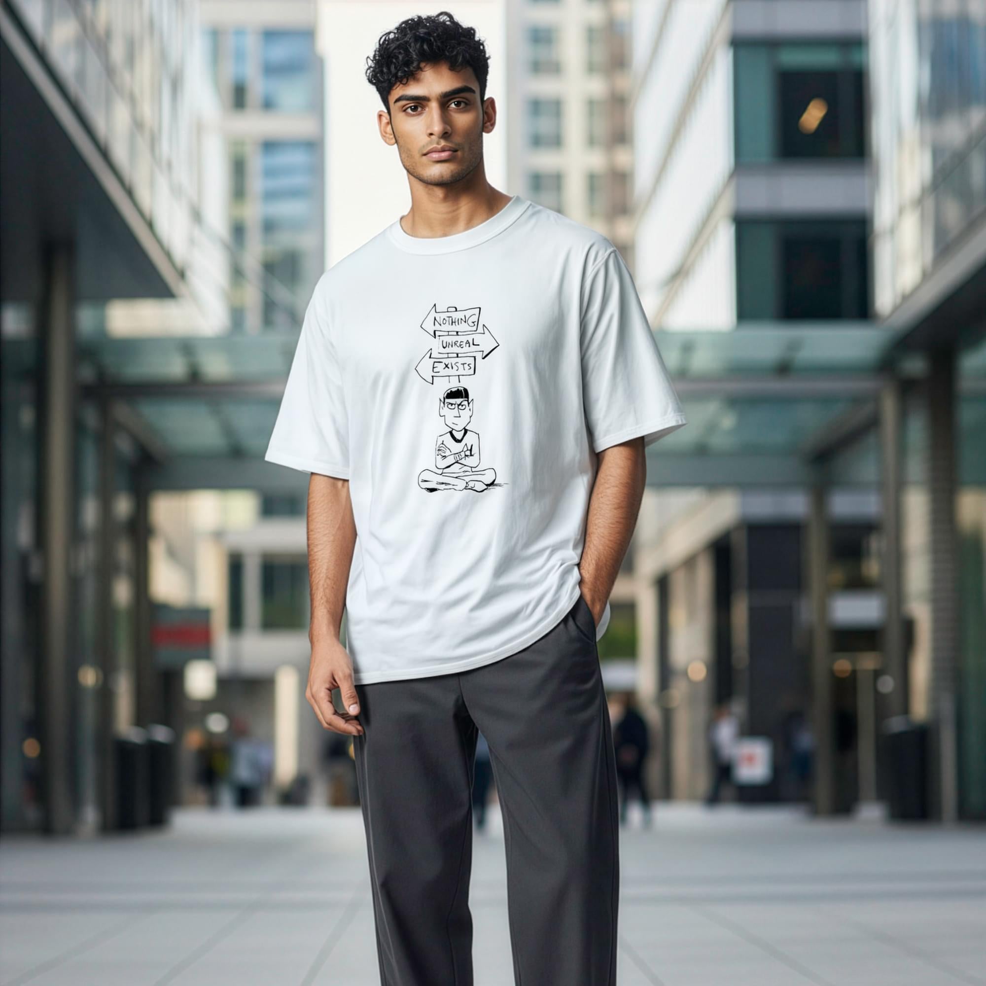 Star Trek Spock "Nothing Unreal Exists" White T-Shirt