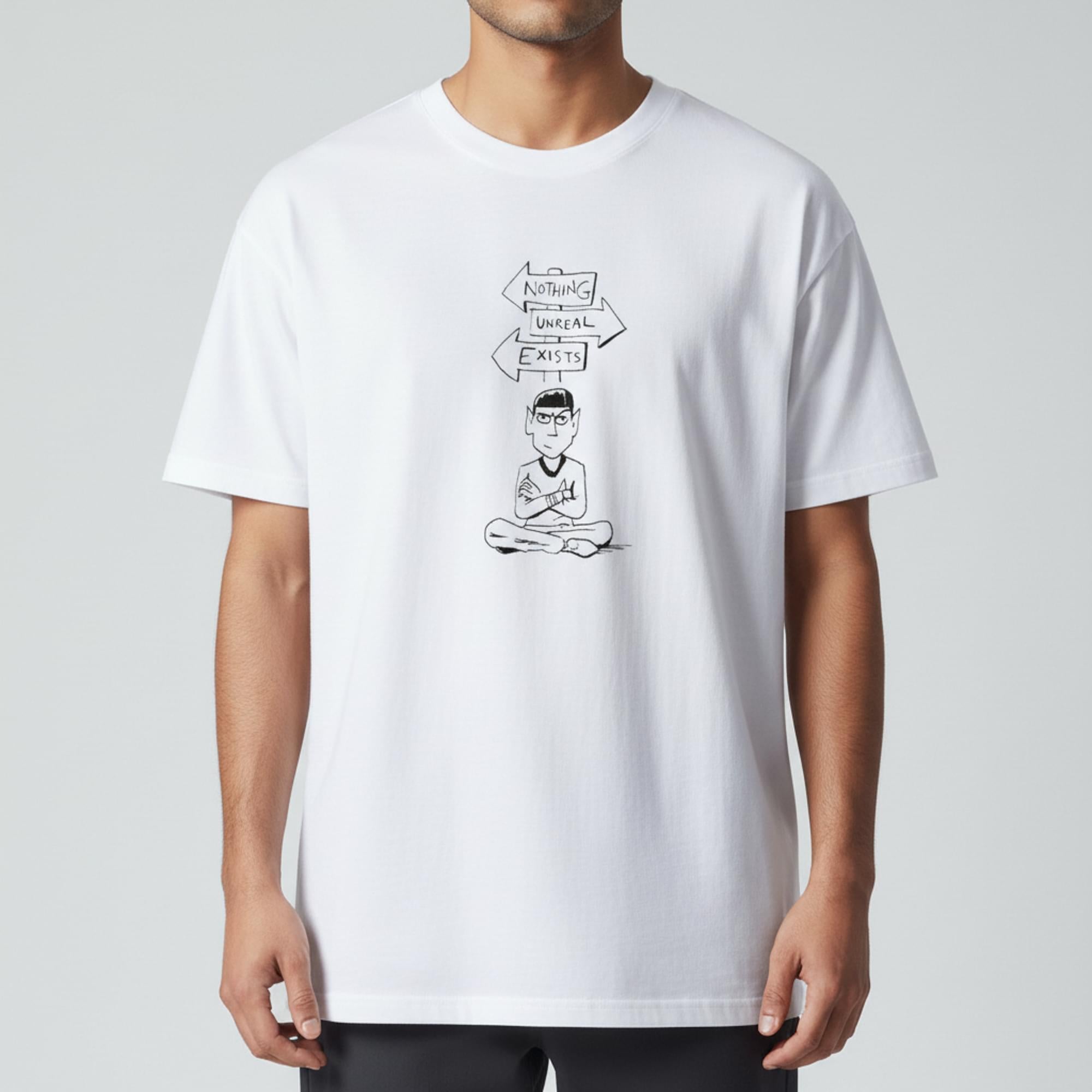 Star Trek Spock "Nothing Unreal Exists" White T-Shirt