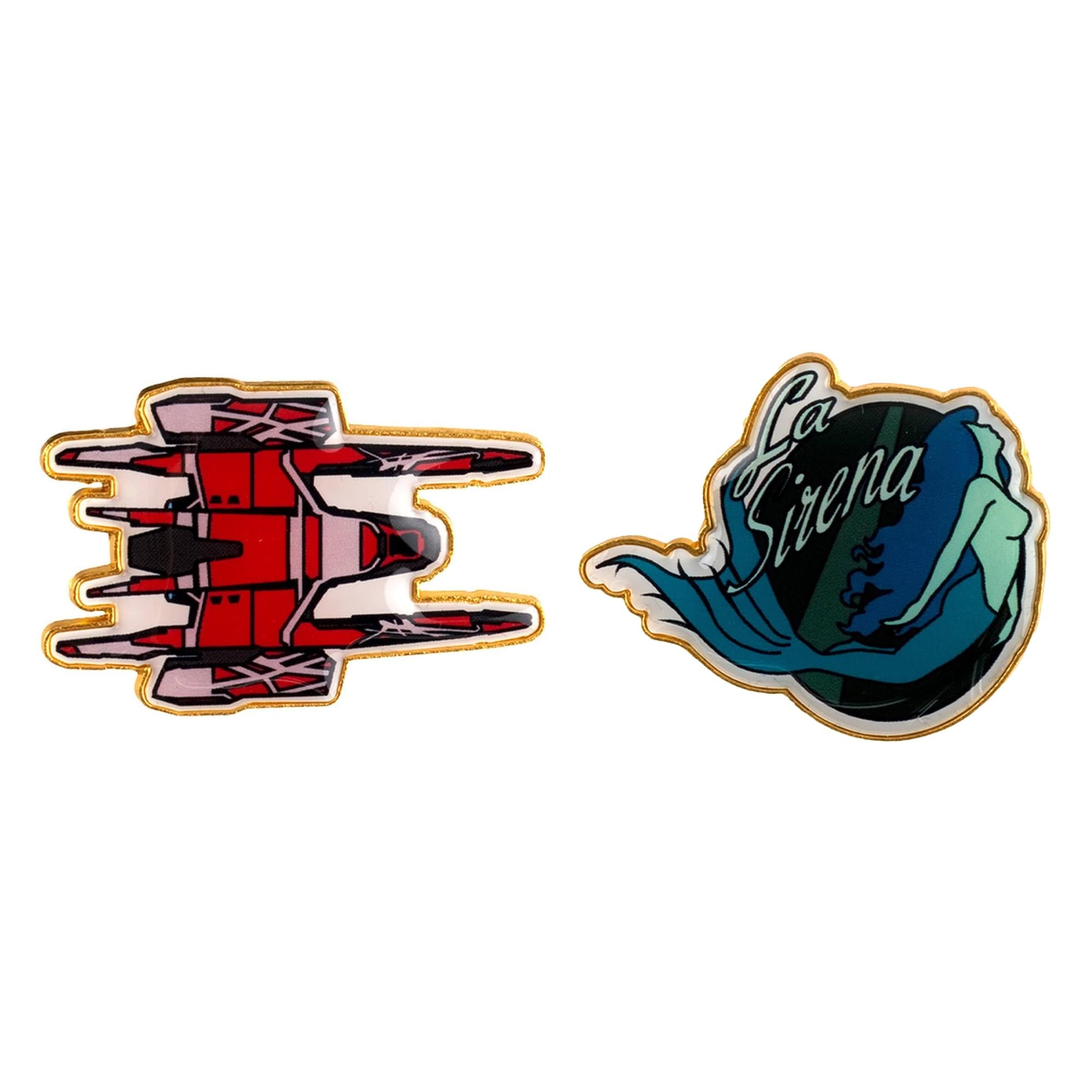 Star Trek Picard La Sirena 2 Piece Pin Badge Set