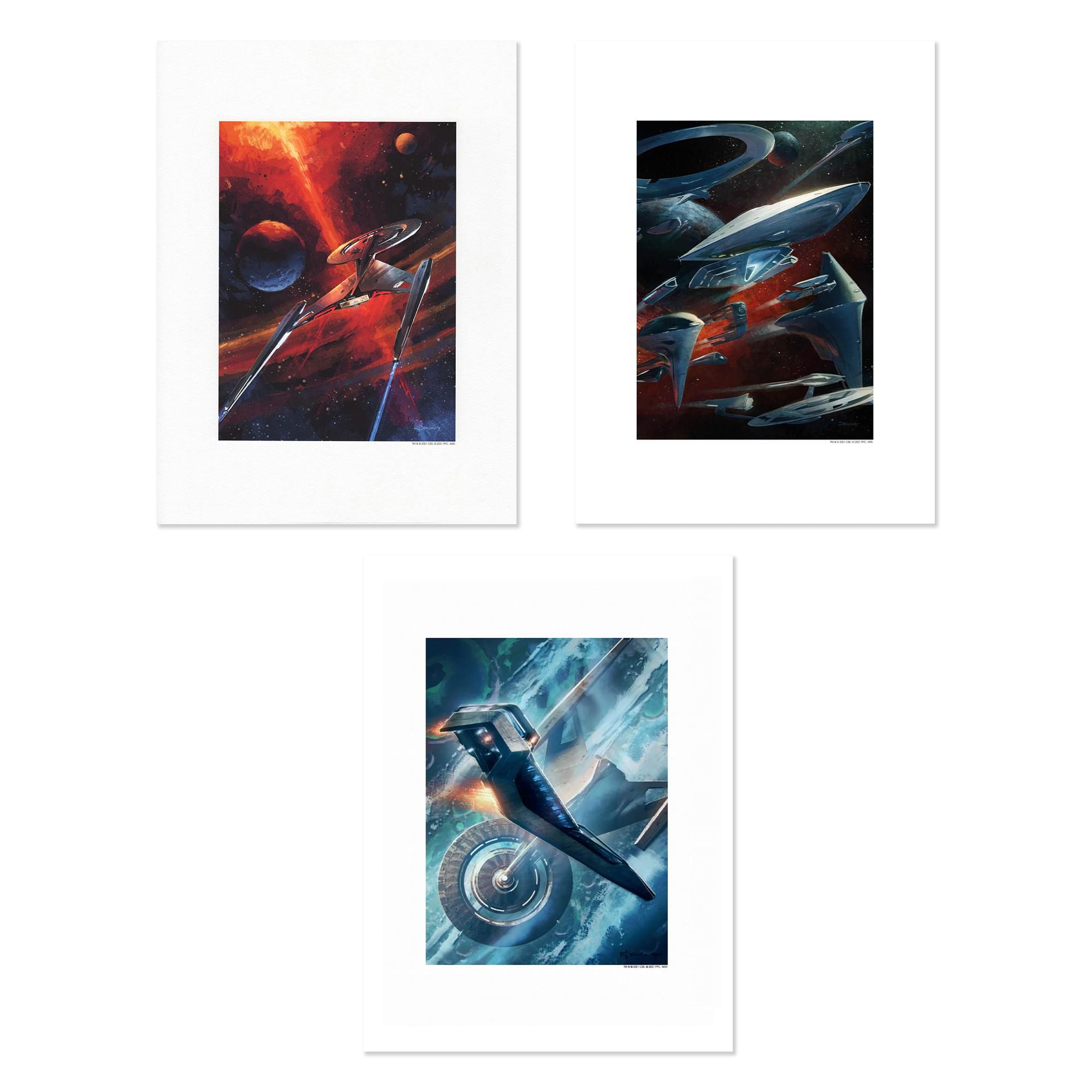 Eaglemoss Star Trek Universe Giclee Print 3-Pack