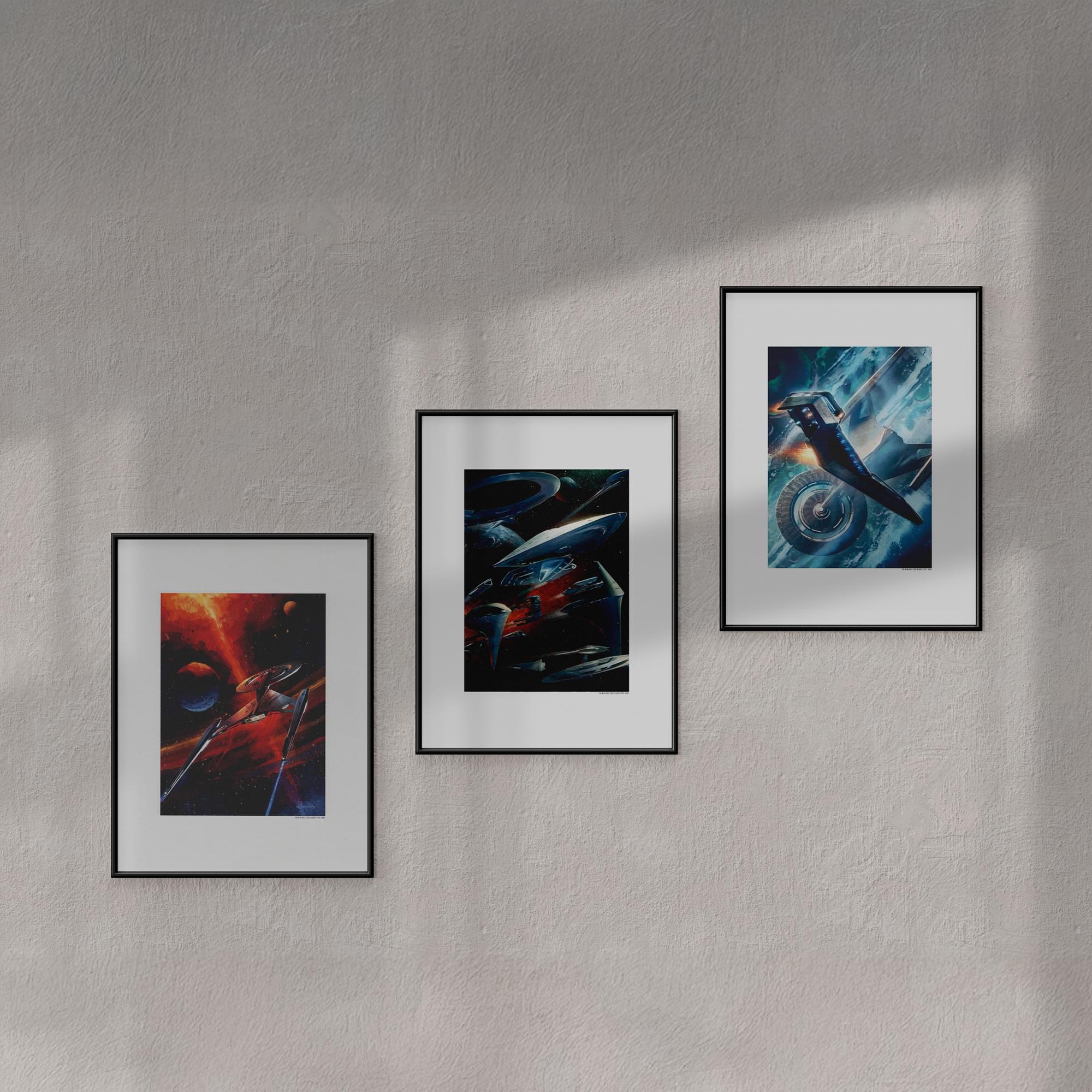 Eaglemoss Star Trek Universe Giclee Print 3-Pack