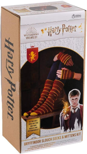 Eaglemoss Harry Potter Knit Craft Set Mittens & Slouch Socks Gryffindor