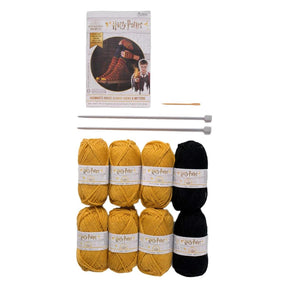 Harry Potter Knit Craft Set Mittens & Slouch Socks Hufflepuff