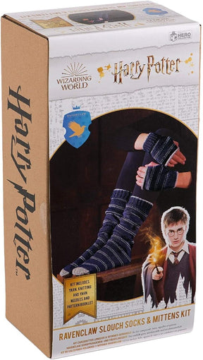 Eaglemoss Harry Potter Knit Craft Set Mittens & Slouch Socks Ravenclaw