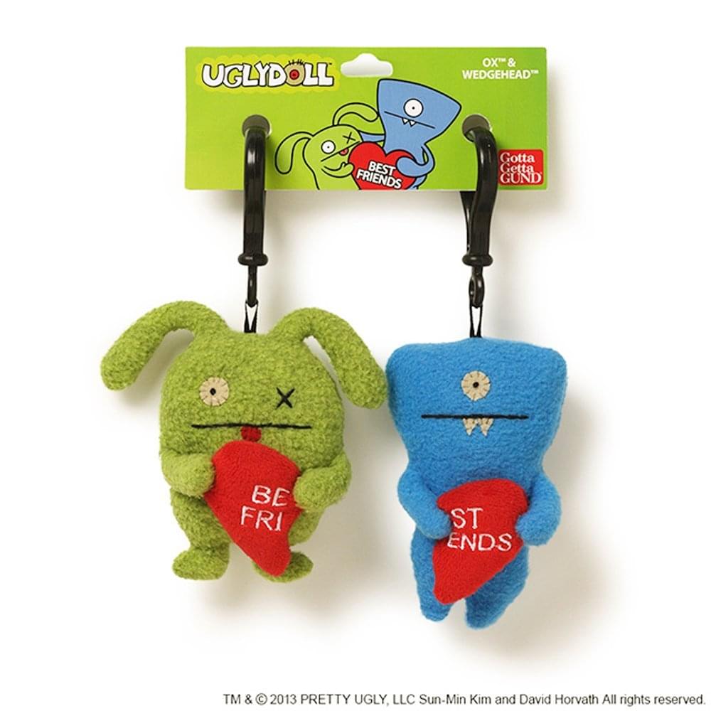 Ugly Dolls 5" Plush Clip-On: Best Friends Ox & Wedgehead