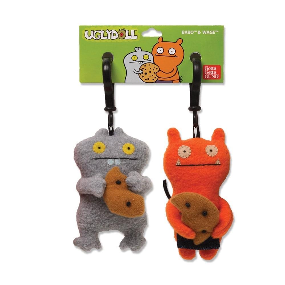 Ugly Dolls 5" Plush Clip-On: Best Friends Babo & Wage