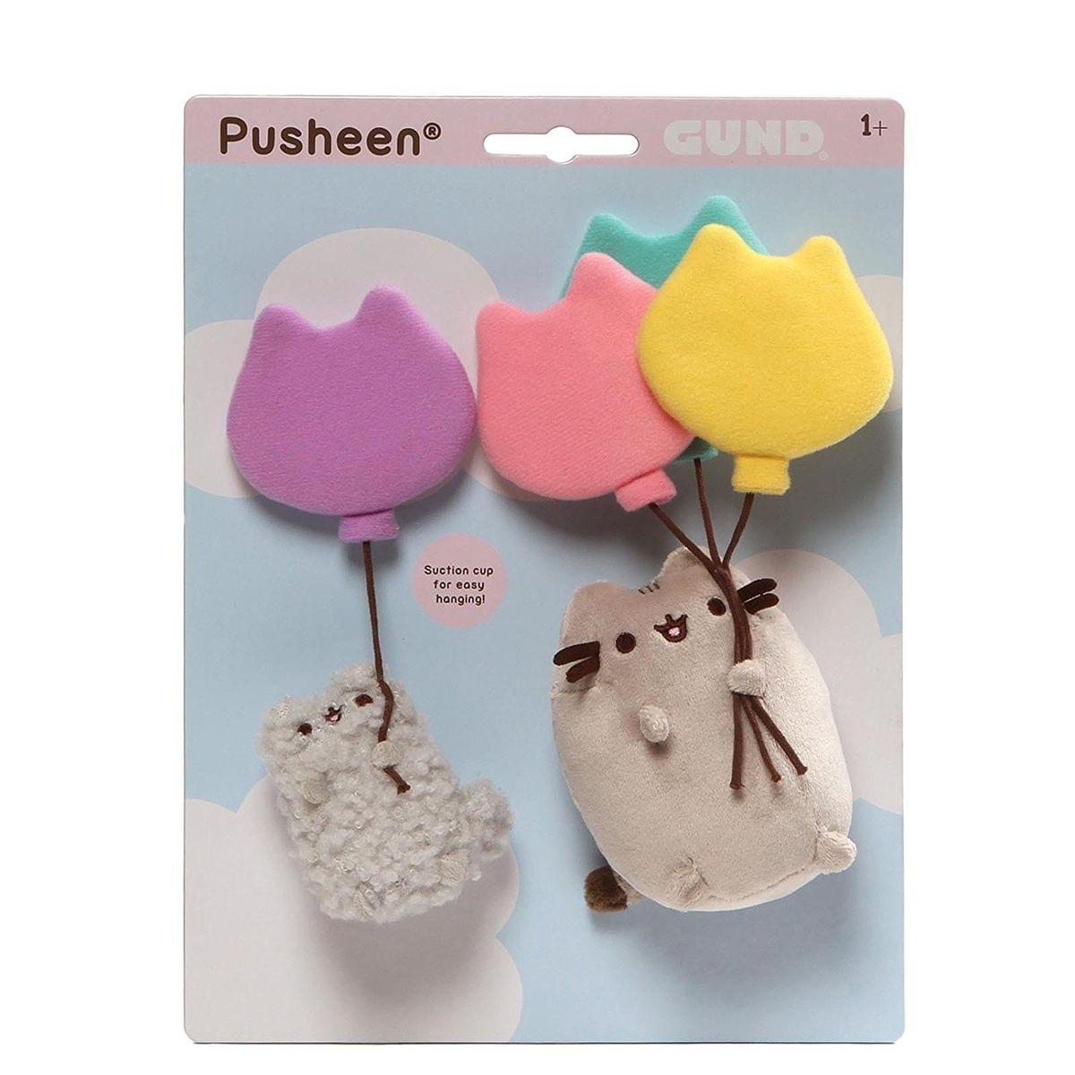 Pusheen & Stormy w/ Balloons 8" Suction Cup Plush