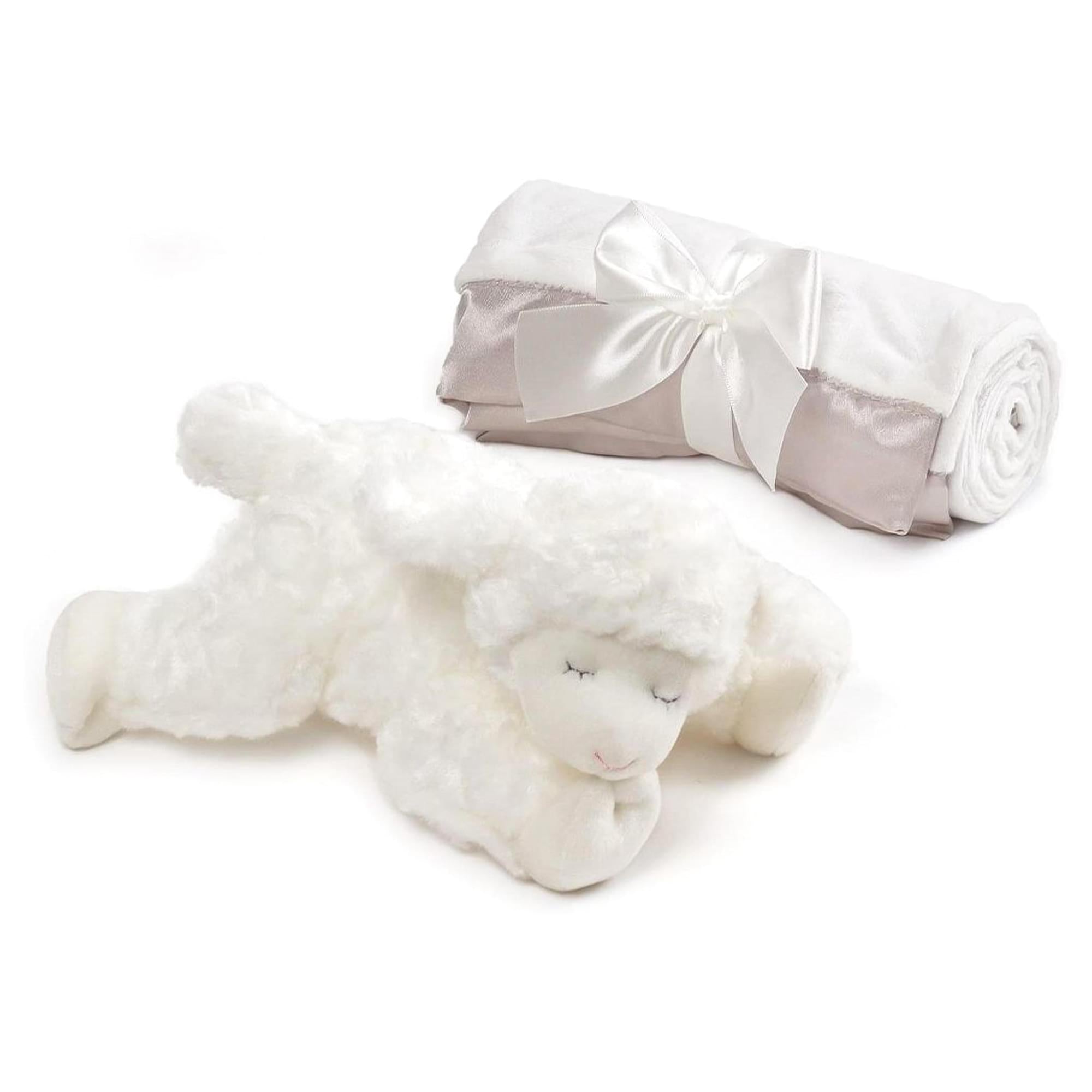 Winky Lamb 7 Inch Plush Animal and Blanket