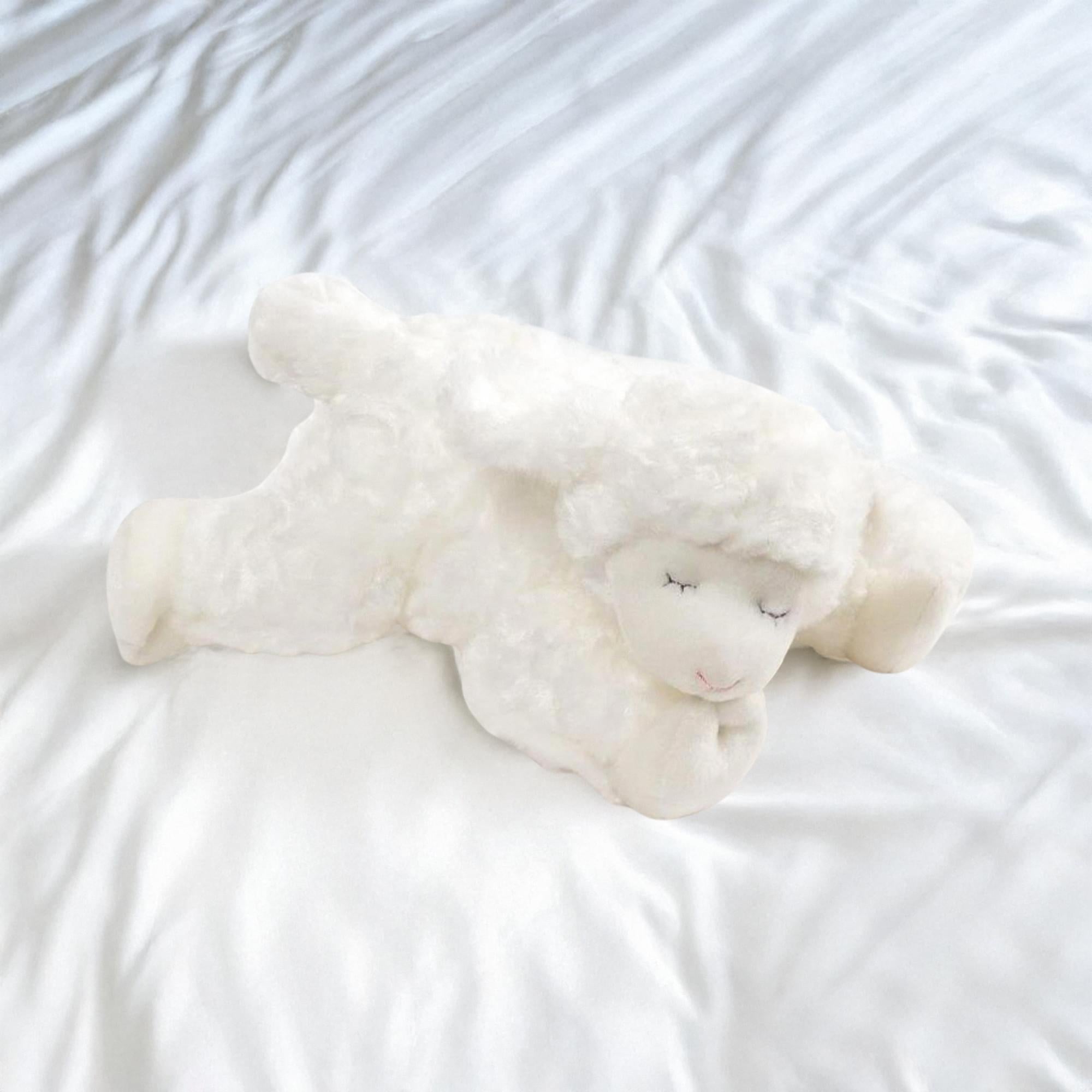 Winky Lamb 7 Inch Plush Animal and Blanket