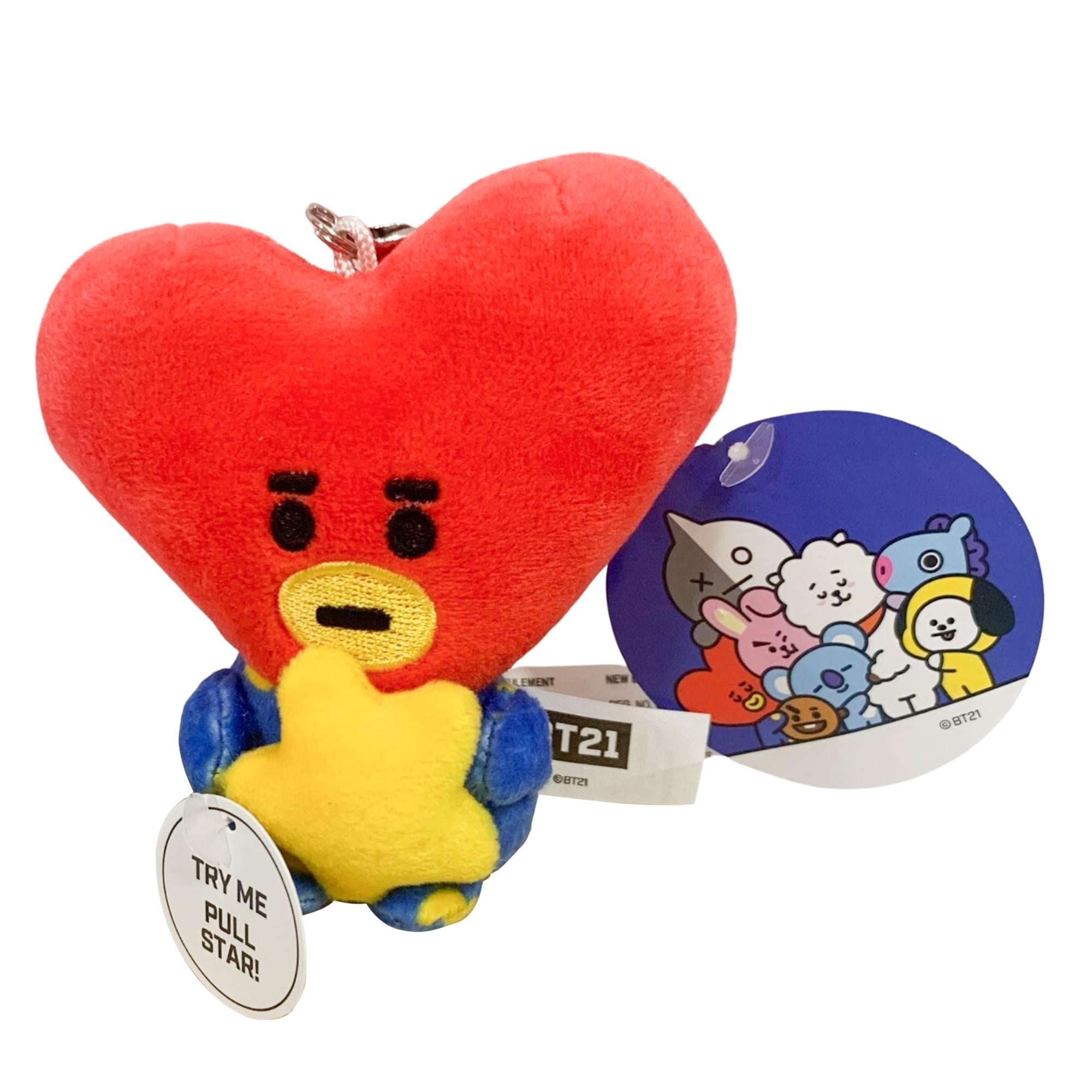 Line Friends BT21 3 Inch Bumble Buddy Plush Clip | Tata