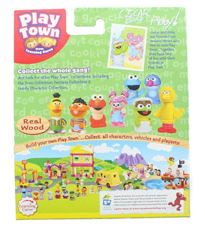 Sesame Street Play Town Learning Curve Real Wood Figure 2 Pack - Oscar & Abby