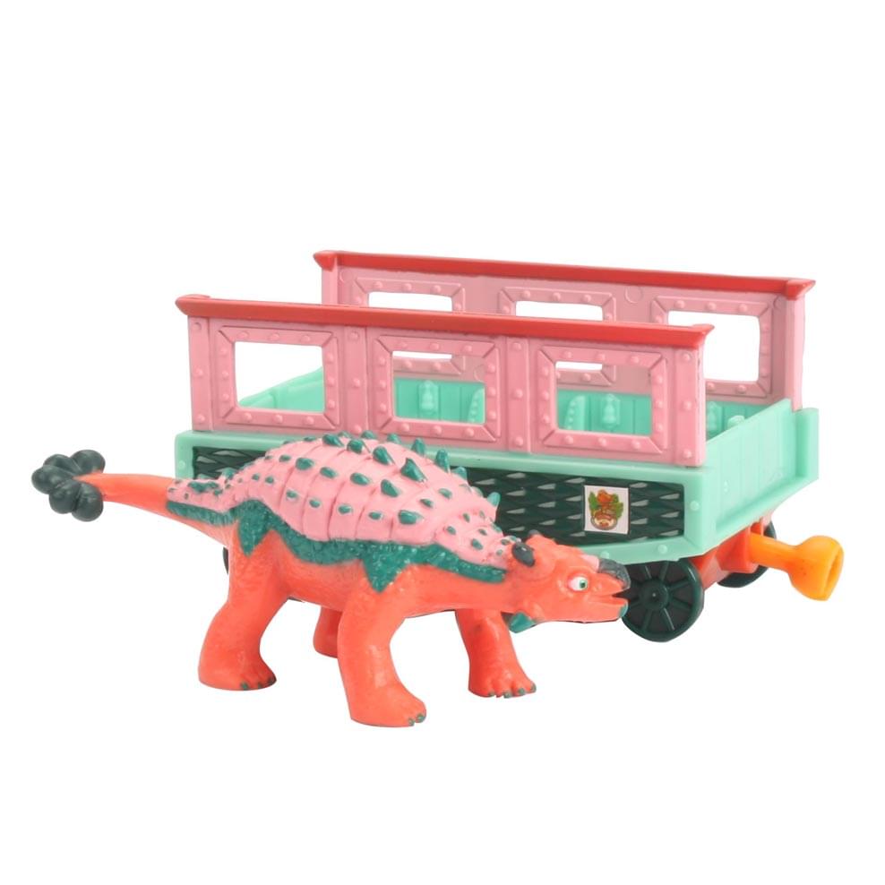 Dinosaur Train Eugene Euoplocephalus With Train Car Collectible