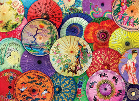 Asian Oil Paper Umbrellas 1000 Piece Jigsaw Puzzle