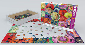 Asian Oil Paper Umbrellas 1000 Piece Jigsaw Puzzle
