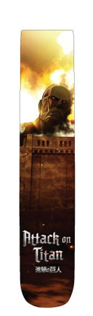 Attack on Titan "Colossal Attack" Unisex Photo Real Crew Socks: 1 Pair