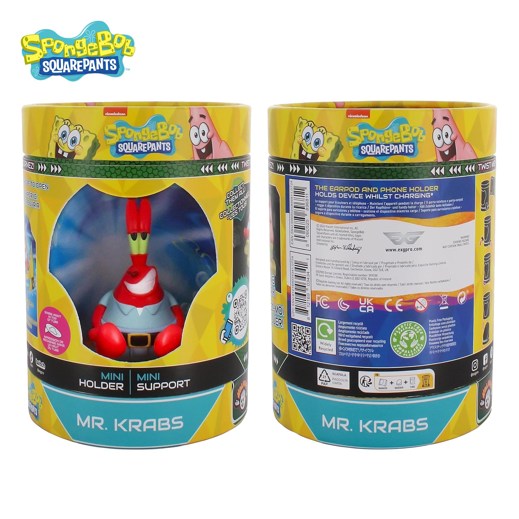 SpongeBob SquarePants Mr. Krabs Holdems Mini Phone Stand