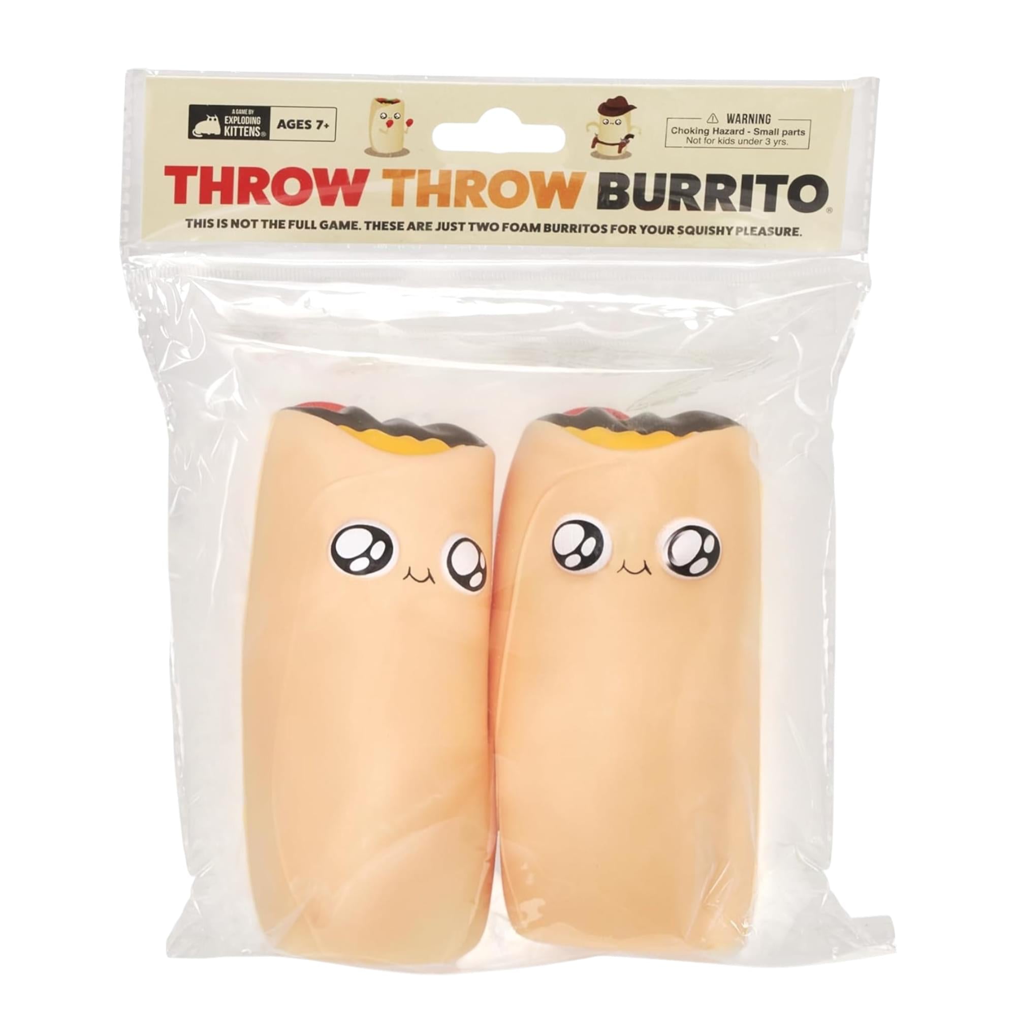 Exploding Kittens Throw Throw Burrito Game Replacement Burrito 2-Pack