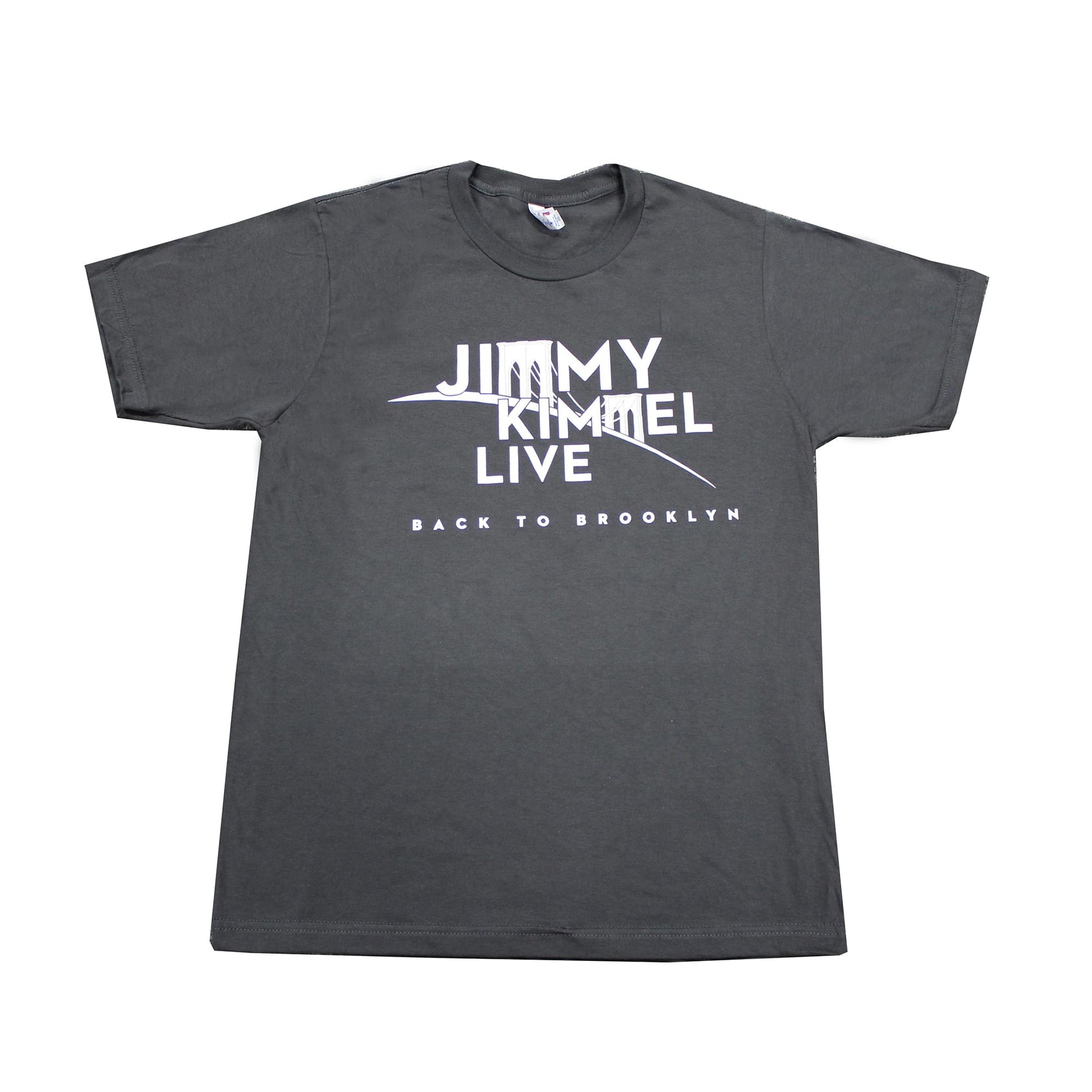 Jimmy Kimmel Live! Brooklyn Charcoal Tee Shirt Adult Unisex