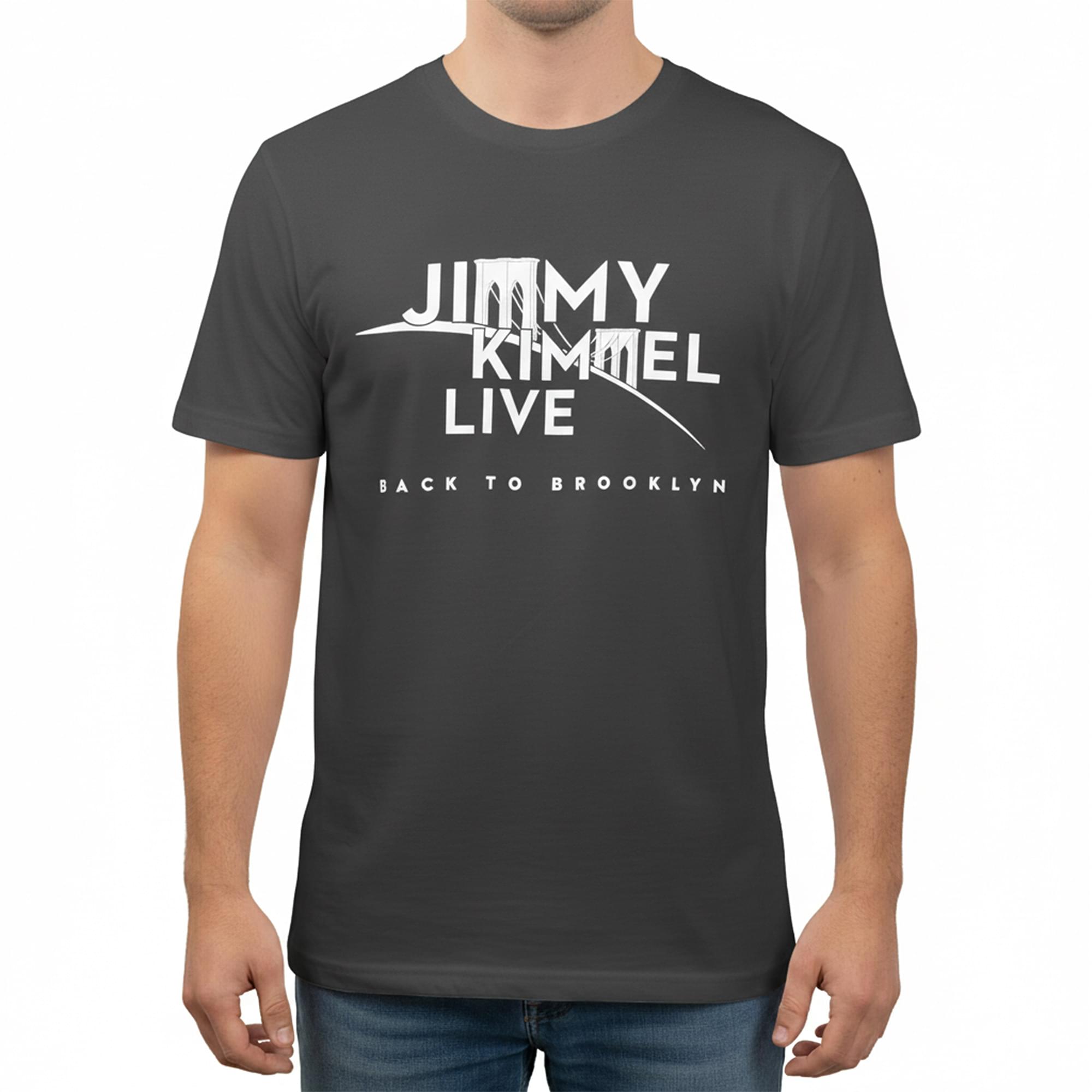 Jimmy Kimmel Live! Brooklyn Charcoal Tee Shirt Adult Unisex