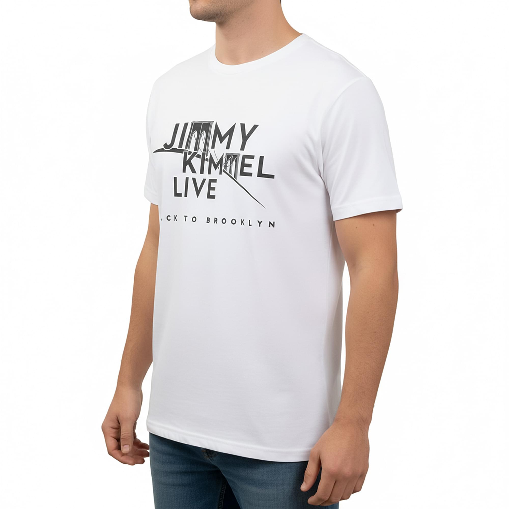 Jimmy Kimmel Live! Brooklyn White Tee Shirt Adult Unisex
