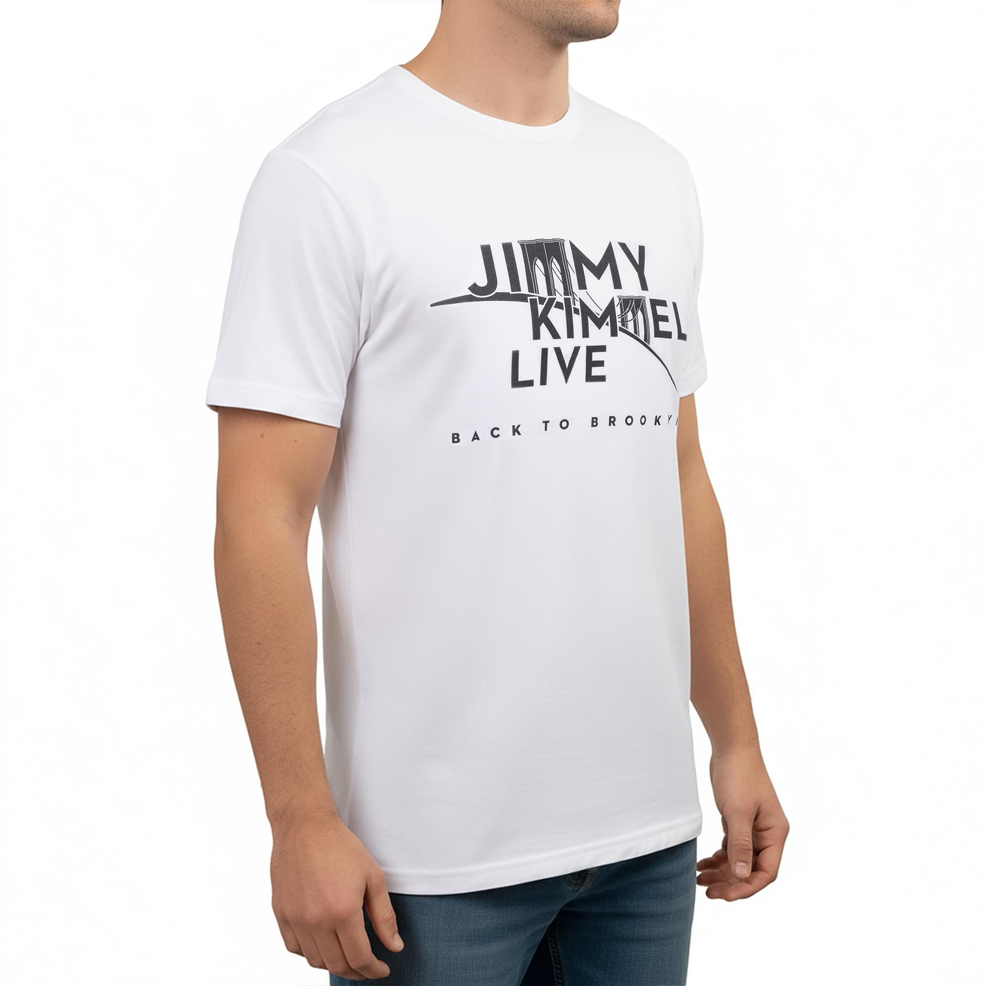 Jimmy Kimmel Live! Brooklyn White Tee Shirt Adult Unisex