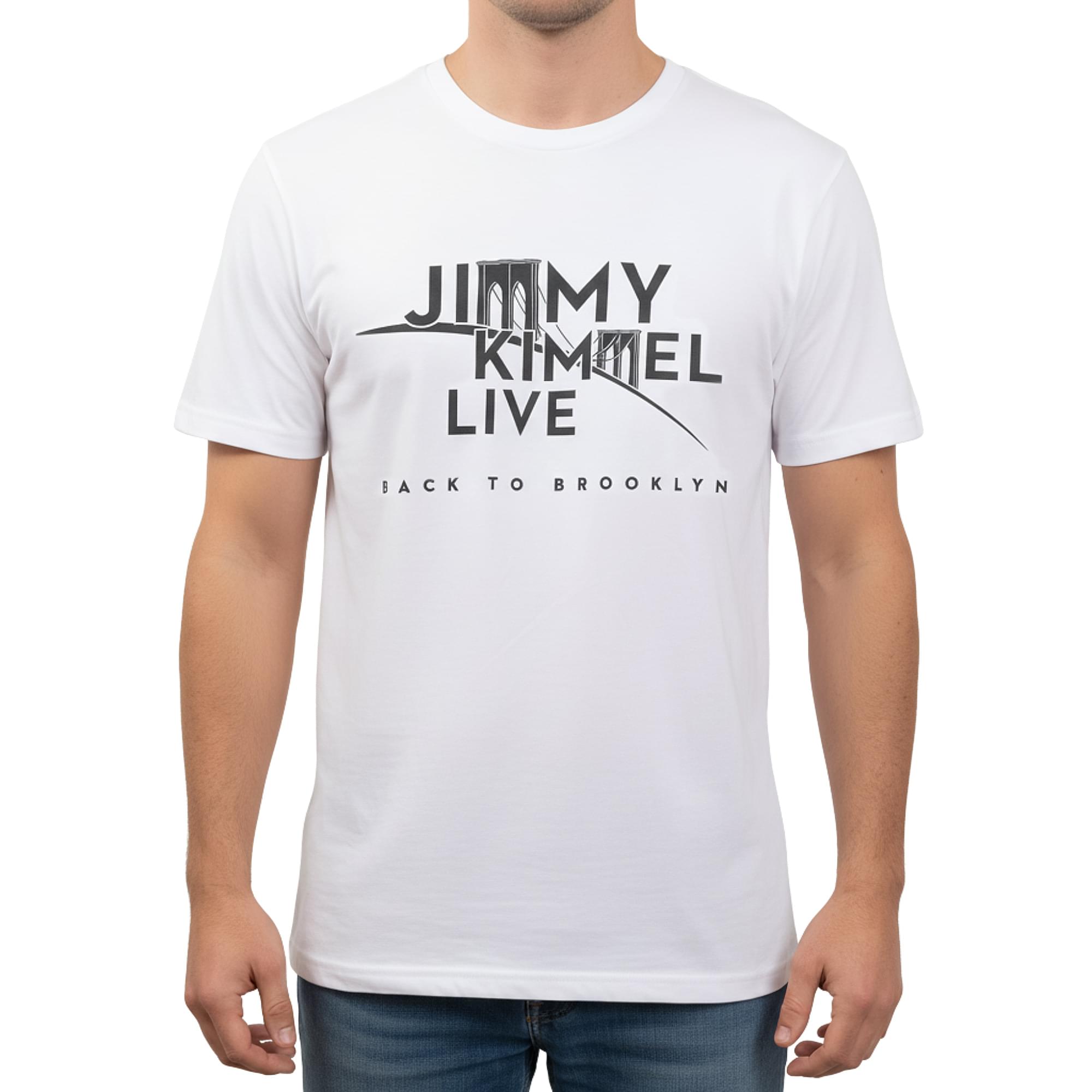 Jimmy Kimmel Live! Brooklyn White Tee Shirt Adult Unisex