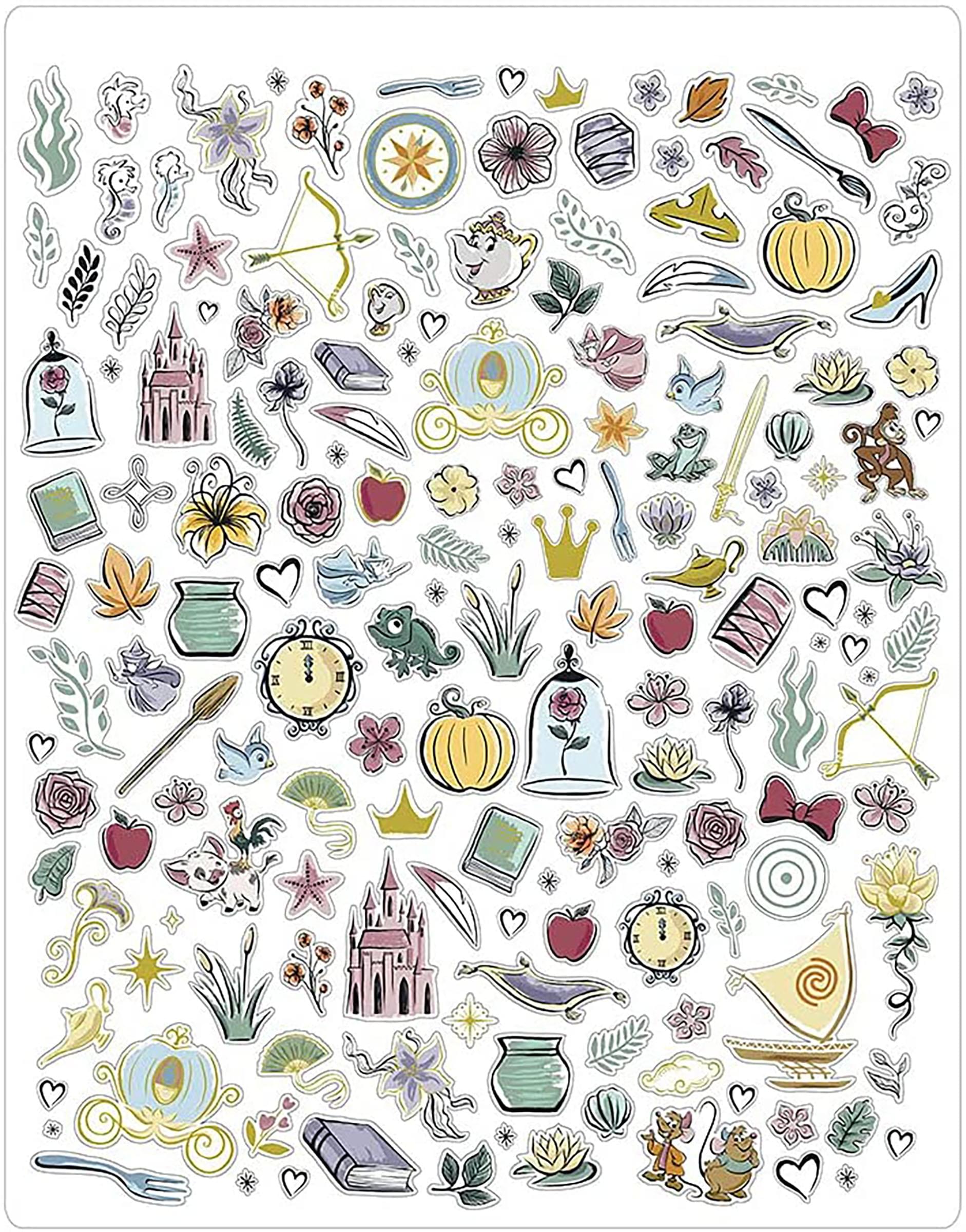 Disney Princess Fashion Angels Watercolor Portfolio Set