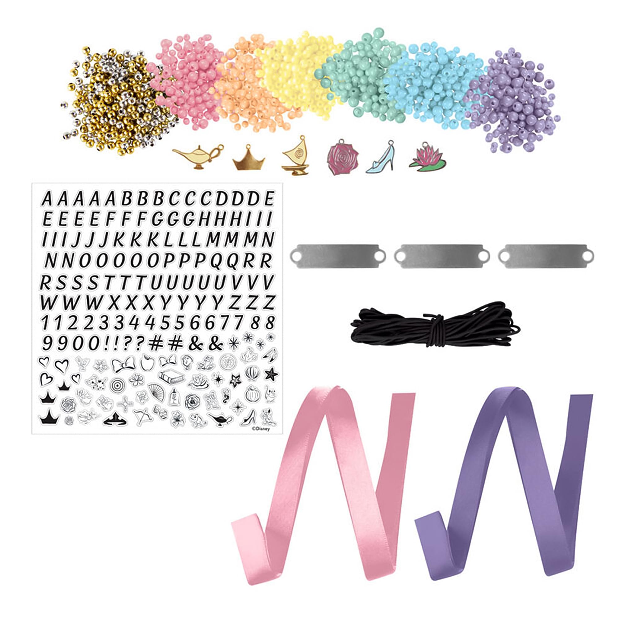 Disney Princess Fashion Angels DIY Bracelet Design Kit | 1000+ Beads