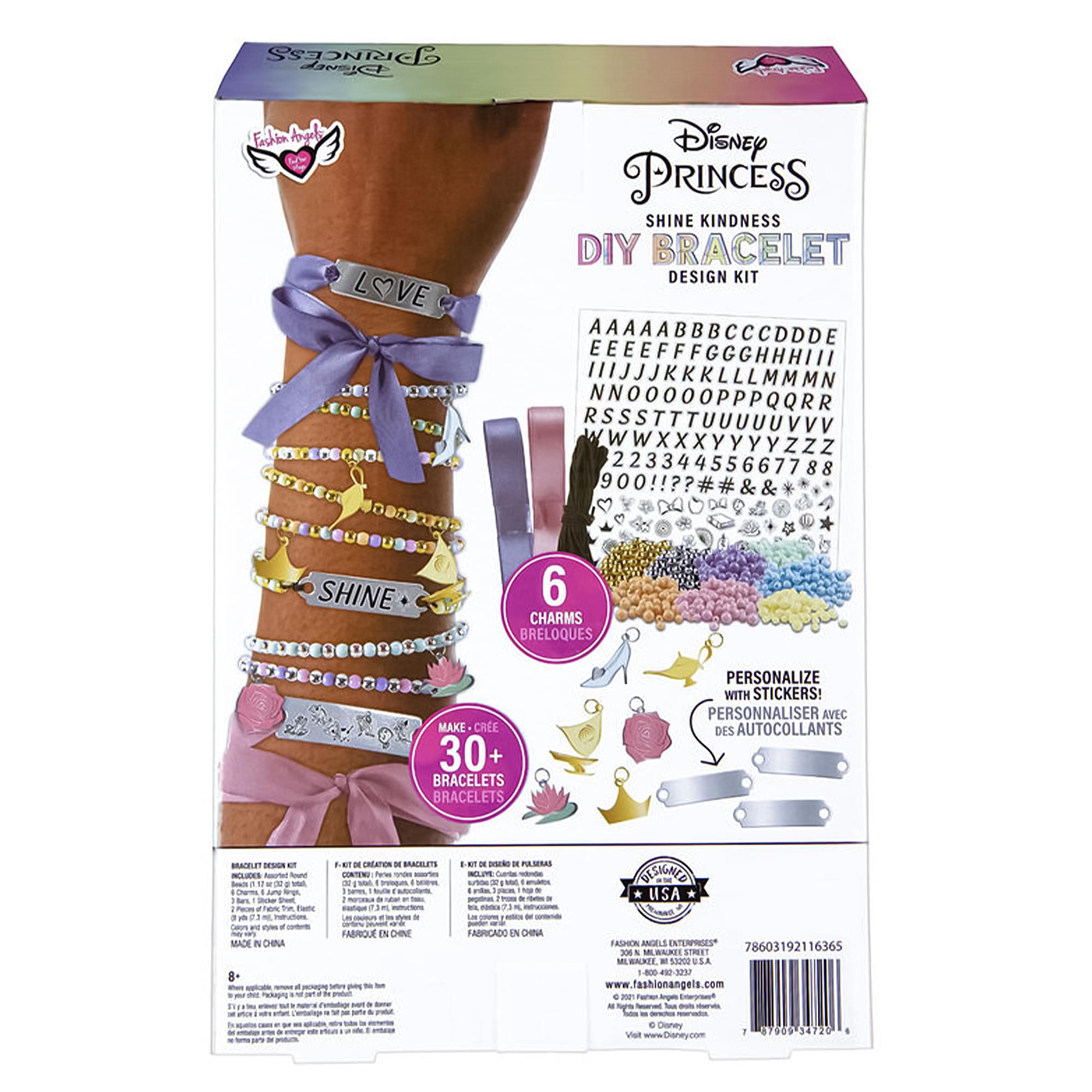 Disney Princess Fashion Angels DIY Bracelet Design Kit | 1000+ Beads