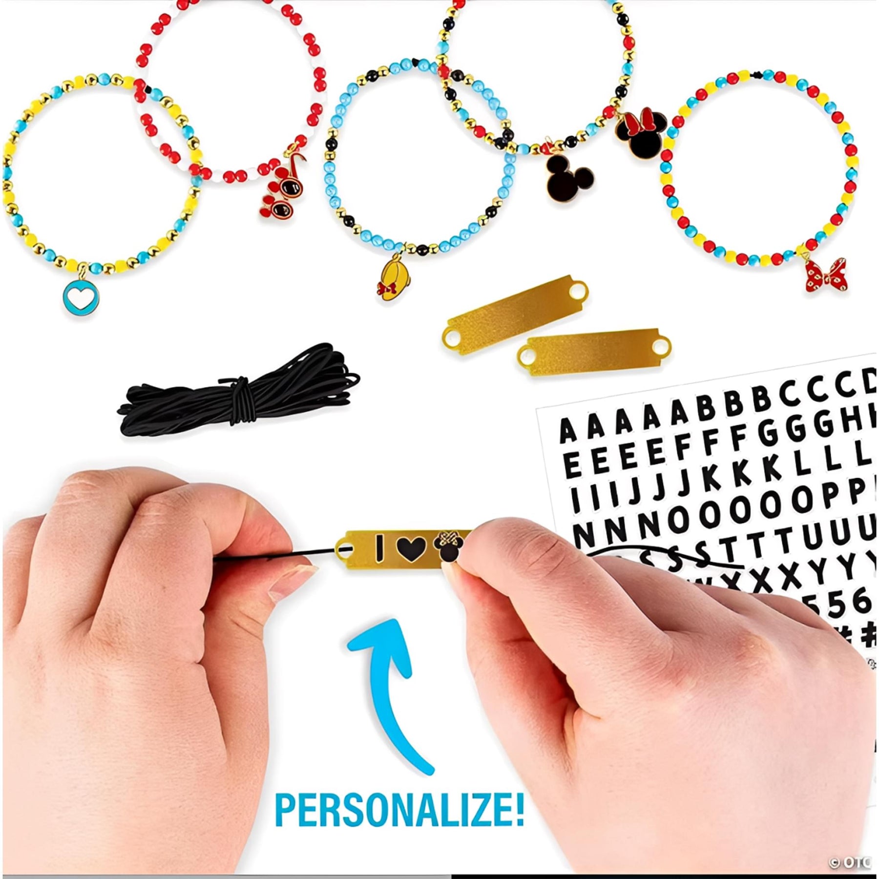 Fashion Angels Minnie Mouse DIY Bracelet Design Kit with 1000+ Beads