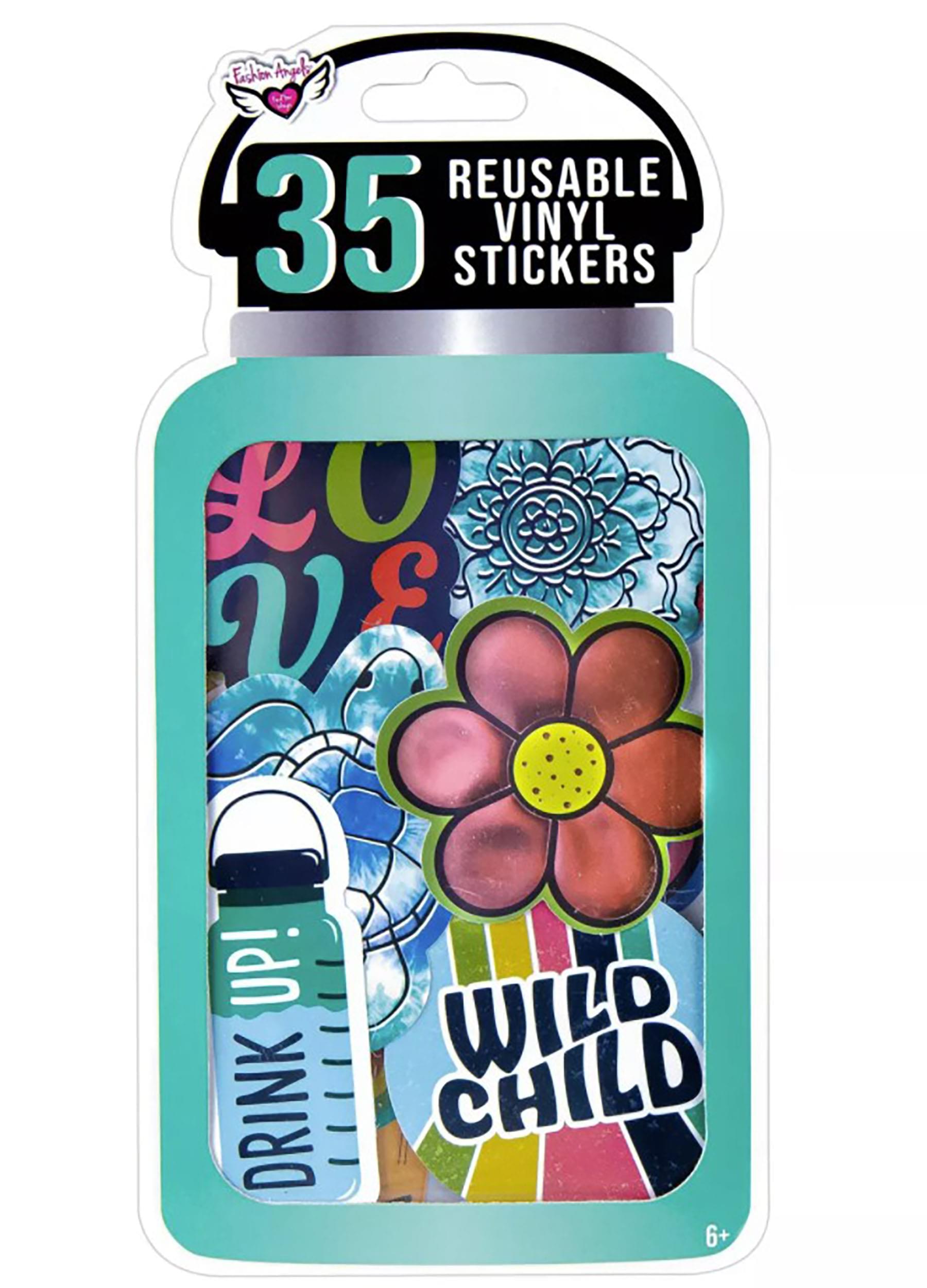 Fashion Angels Reusable Vinyl Sticker Pack | Eco Retro