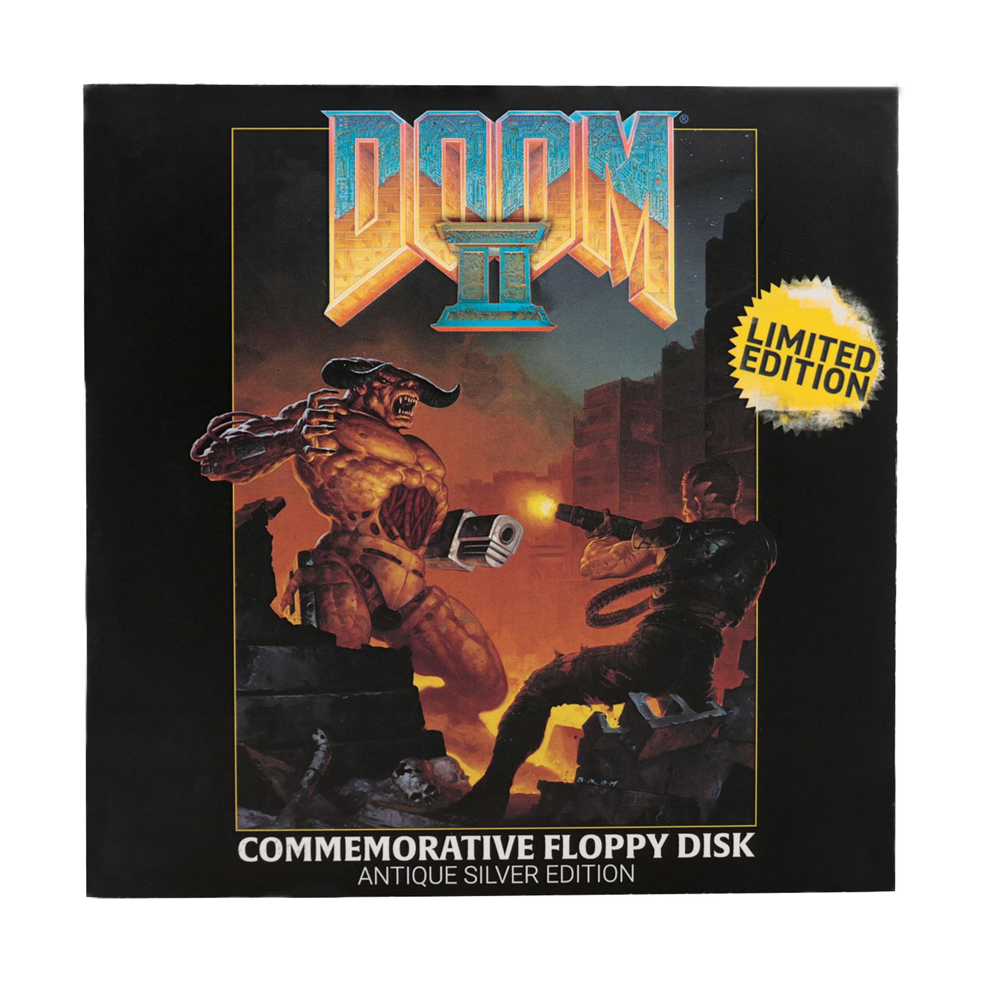 Doom 2 Game Floppy Disk Embossed Metal Replica | 3.5 Inches