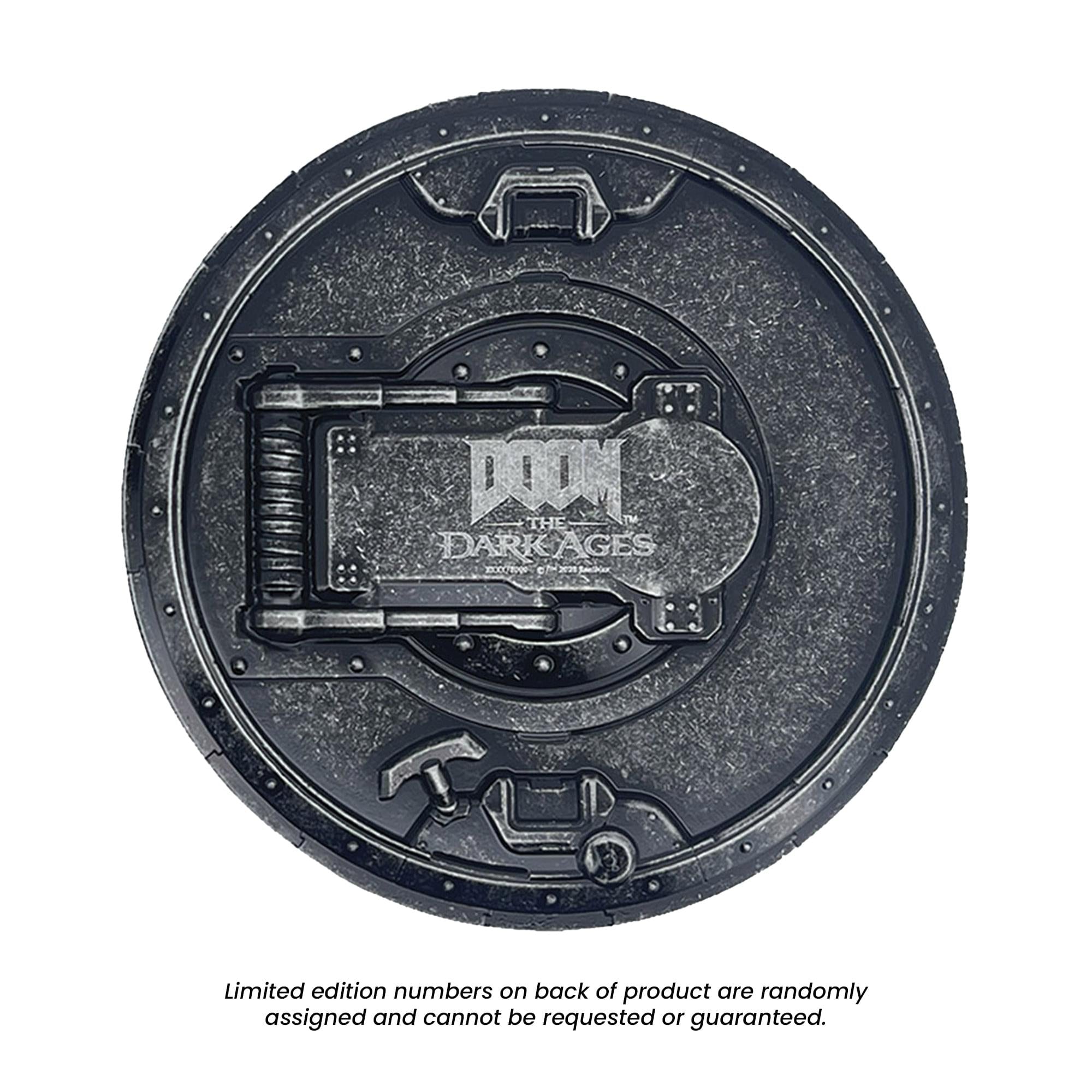 Doom: The Dark Ages Metal Saw Shield Limited Edition Metal Medallion